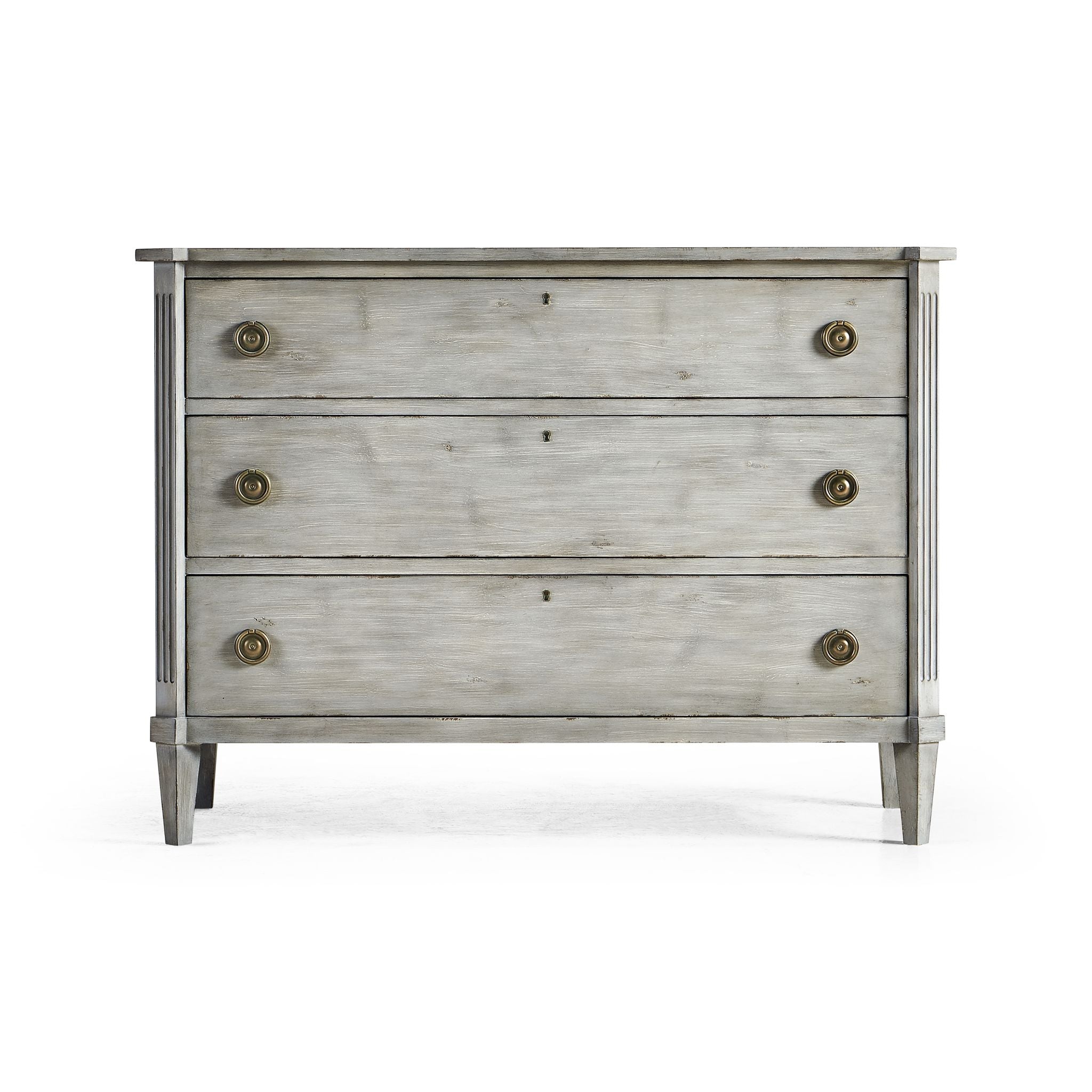 Jonathan Charles Aeon Swedish Drawer Chest-Antiqued Grey