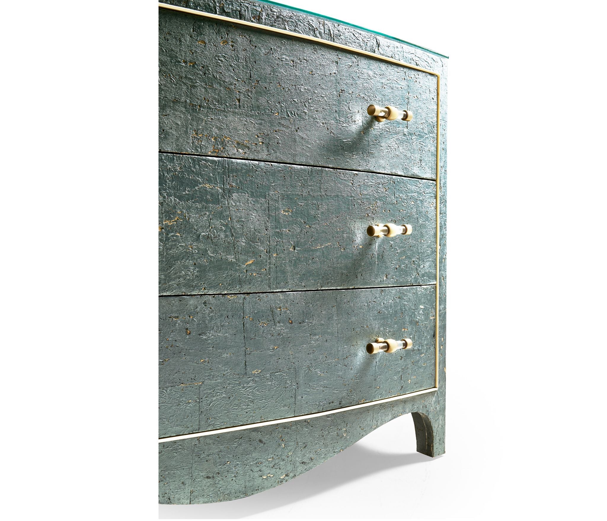 Jonathan Charles Suberin Cork Bow Front Chest