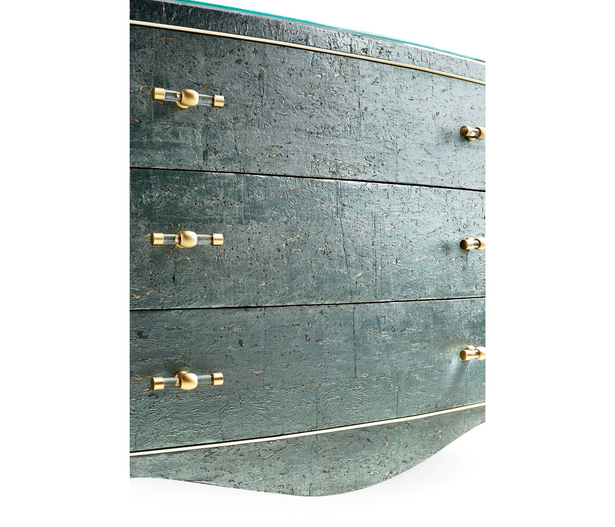 Jonathan Charles Suberin Cork Bow Front Chest