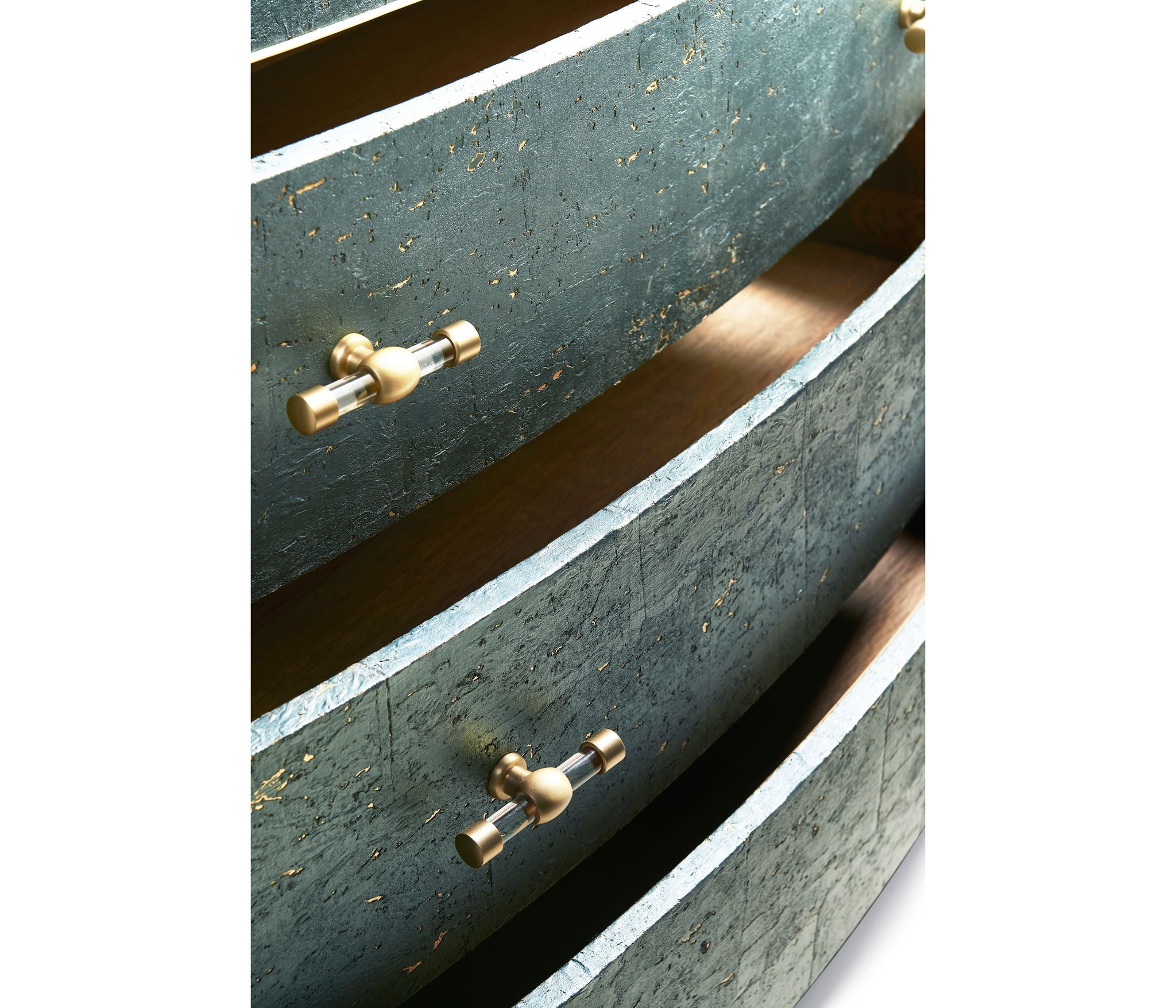 Jonathan Charles Suberin Cork Bow Front Chest