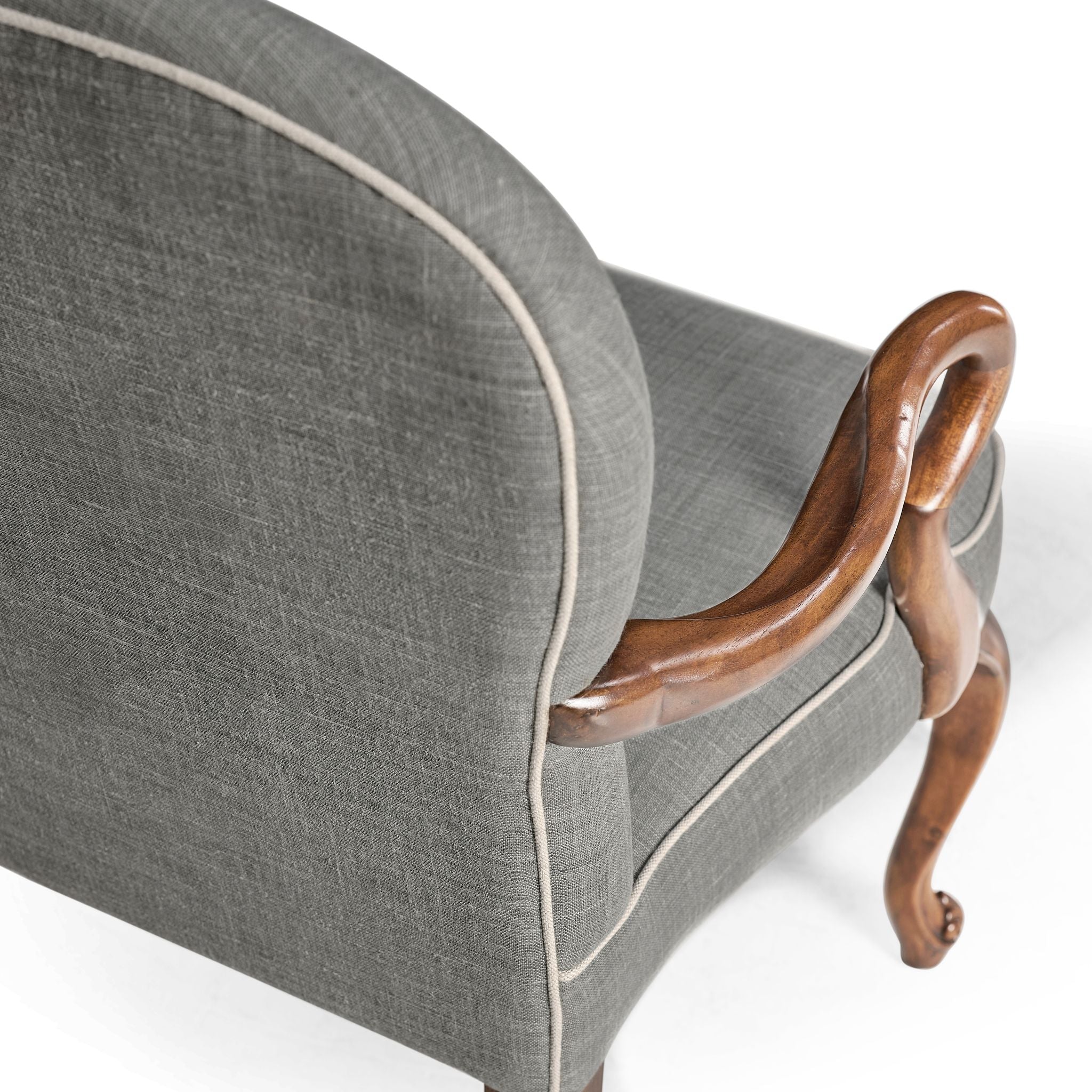 Jonathan Charles Gunby Grey Fruitwood Dining Arm Chair