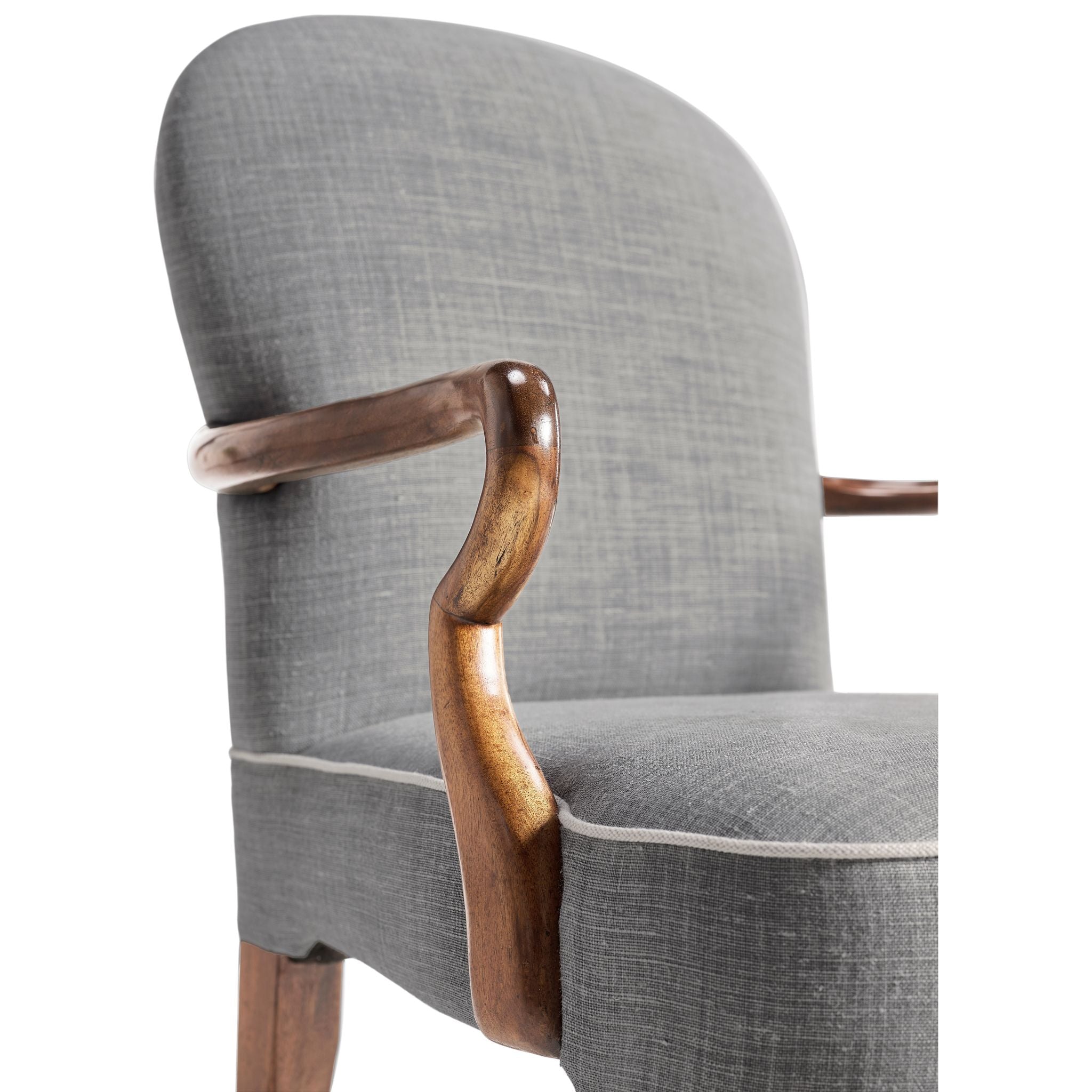 Jonathan Charles Gunby Grey Fruitwood Dining Arm Chair