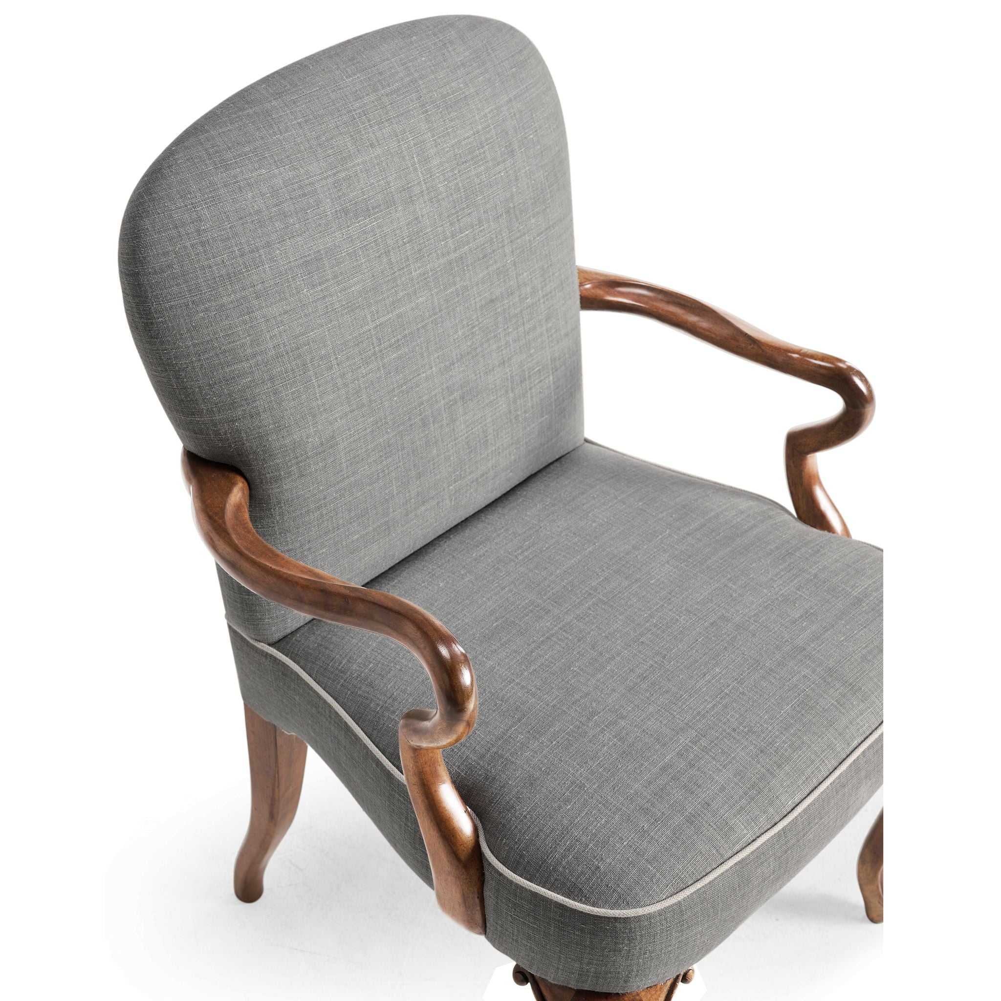 Jonathan Charles Gunby Grey Fruitwood Dining Arm Chair