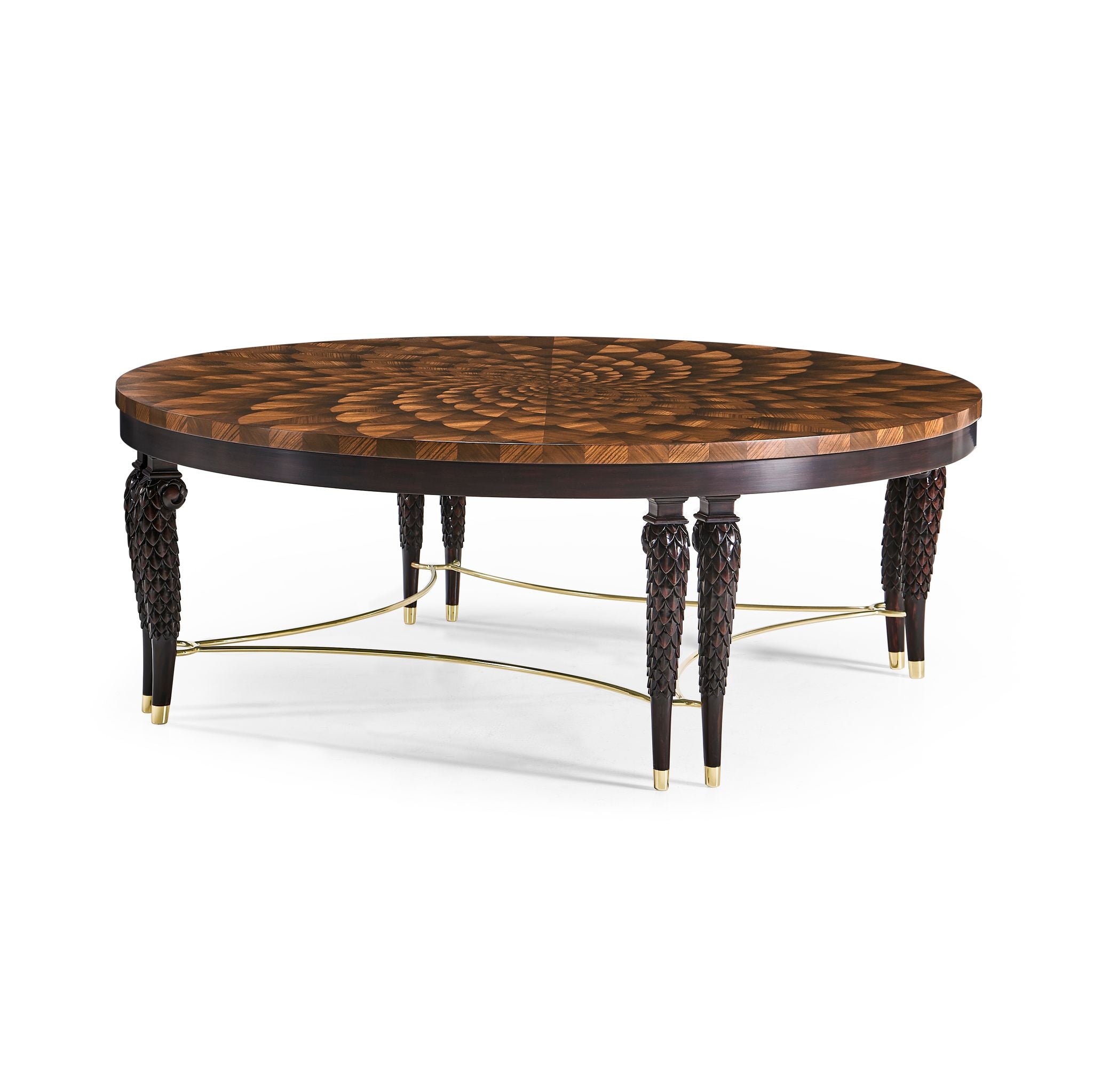 Jonathan Charles Feather Inlay Coffee Table