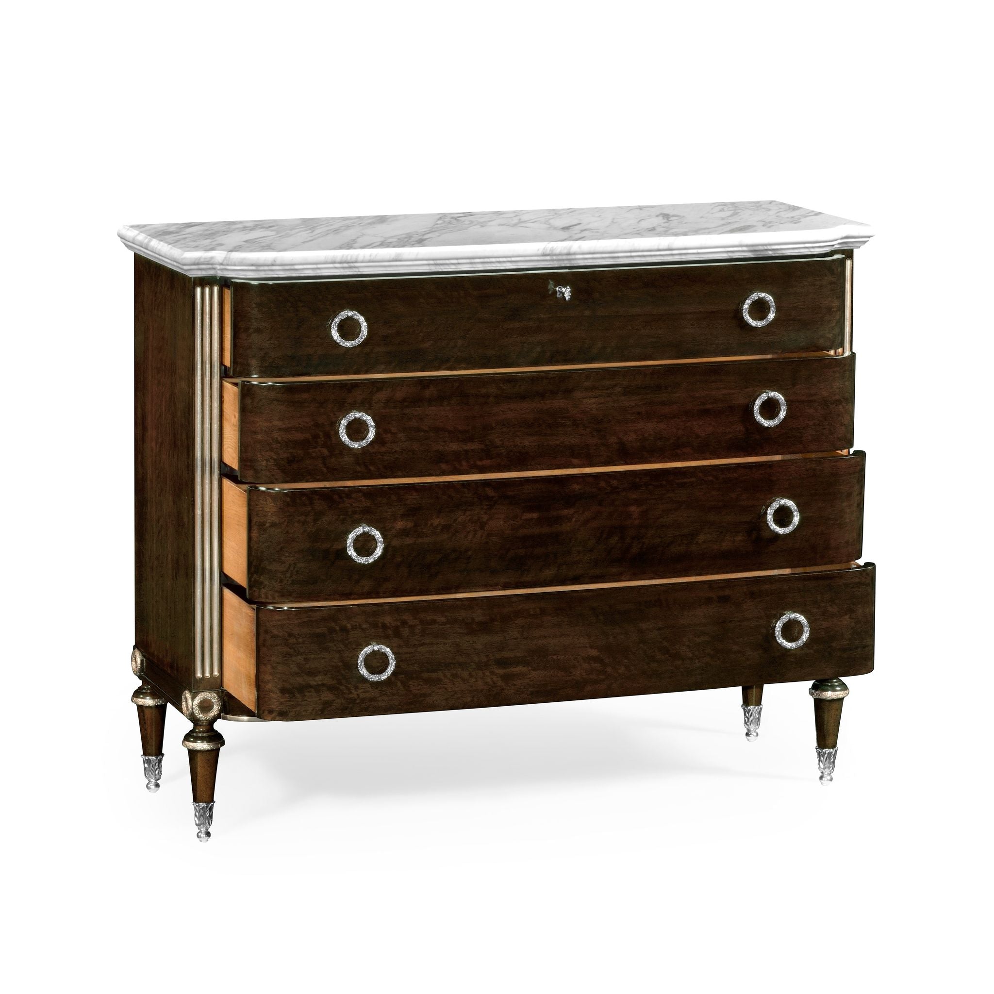 Jonathan Charles Black Eucalyptus Chest of Drawers