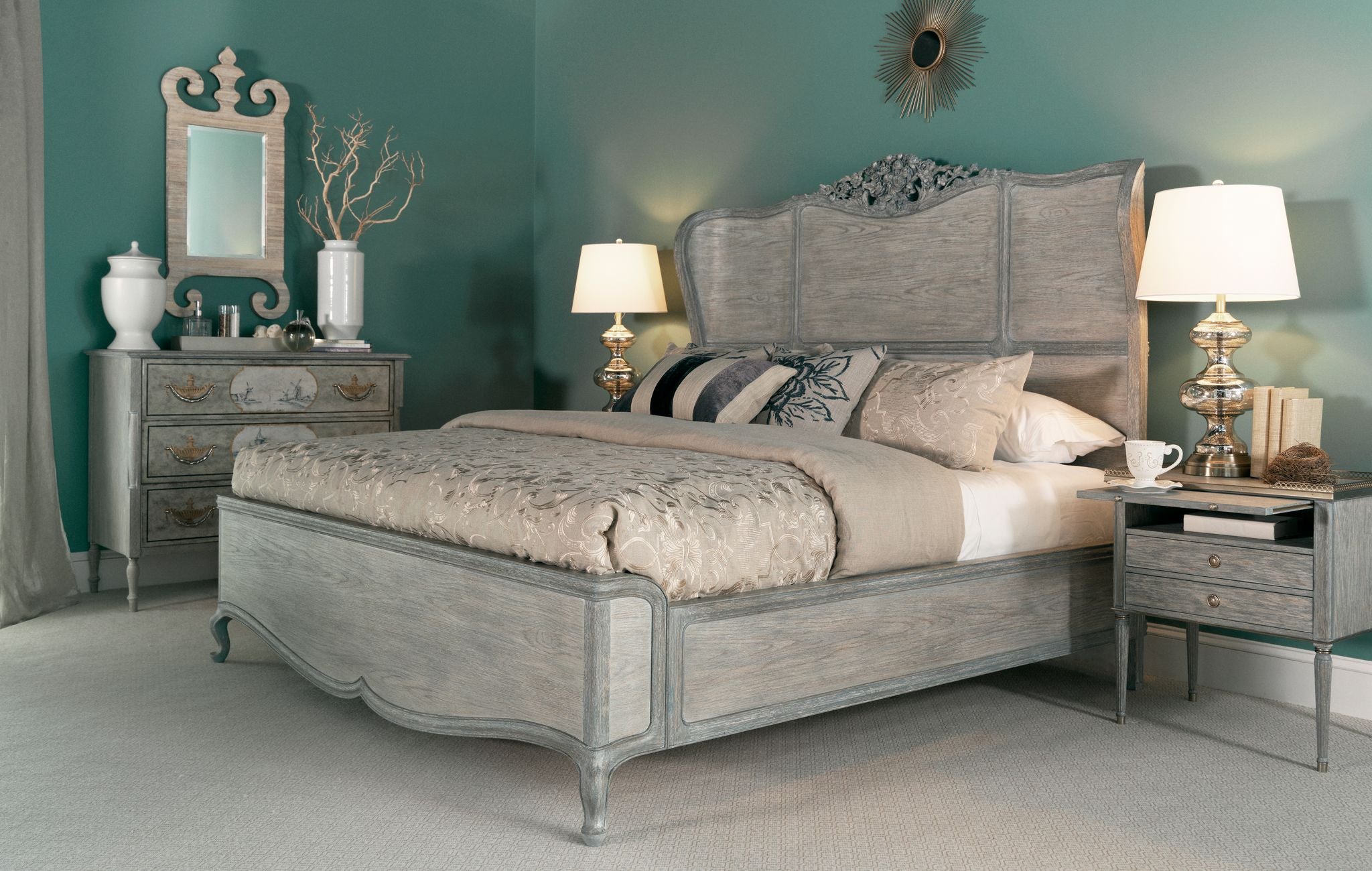 Jonathan Charles Arlingham King Shelter Bed