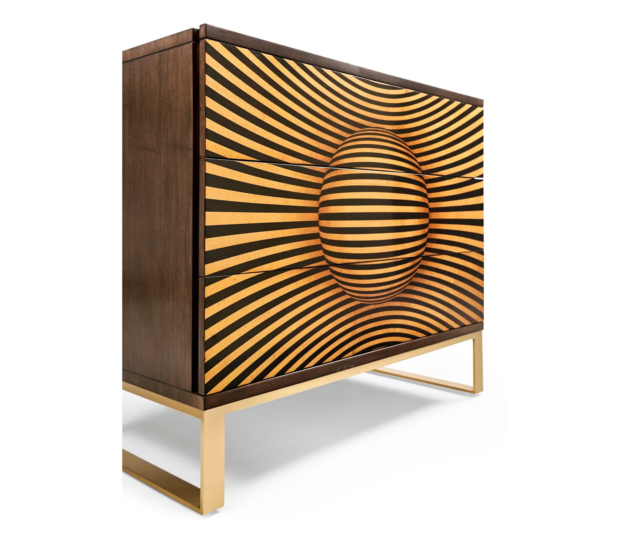Jonathan Charles 3D Op Art Chest of Drawers