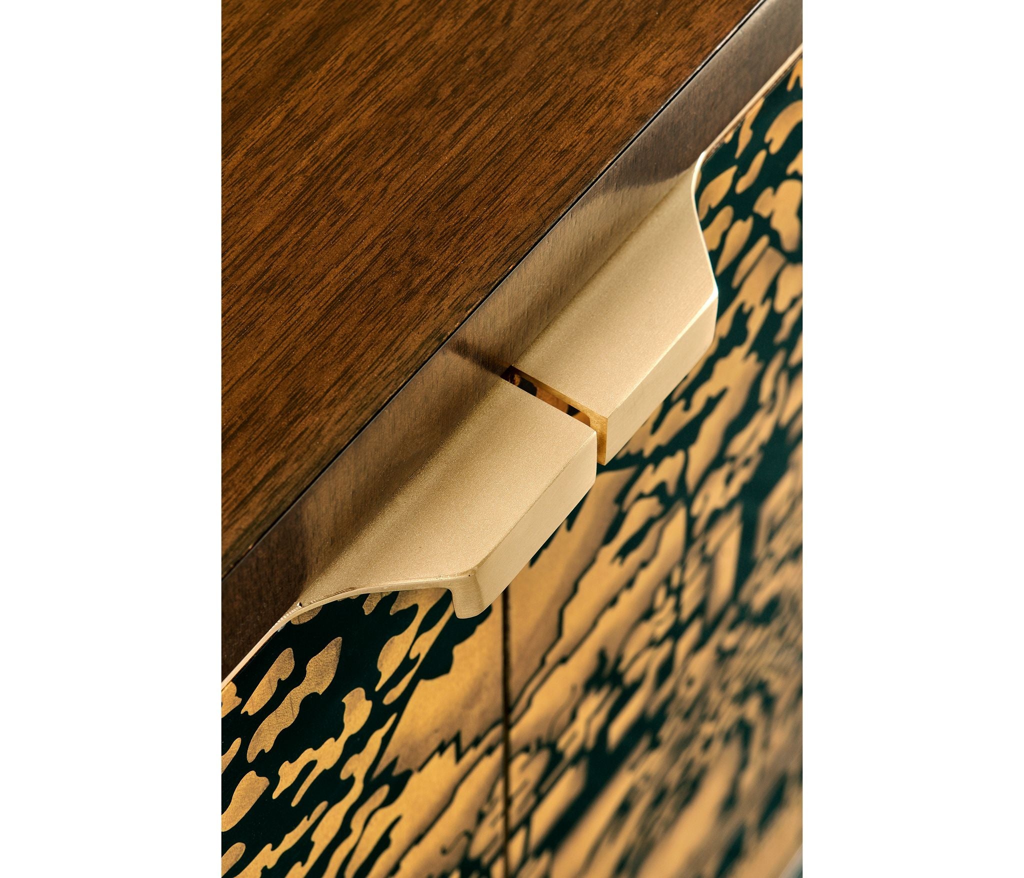 Jonathan Charles Dark Gold Hand Painted TV Cabinet