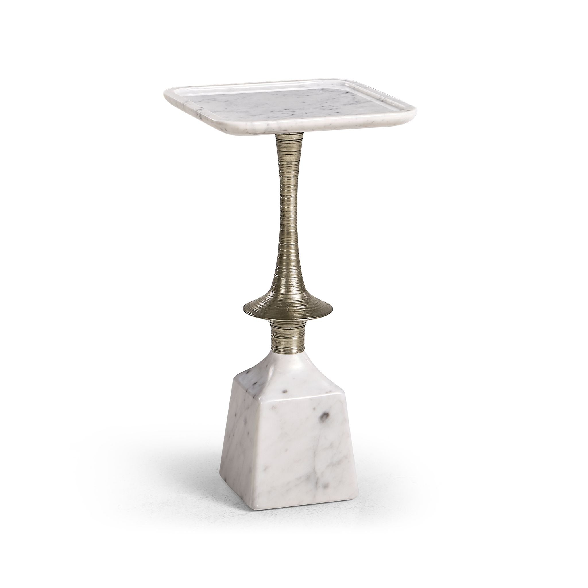 Jonathan Charles Stone Harbor Martini Table - White