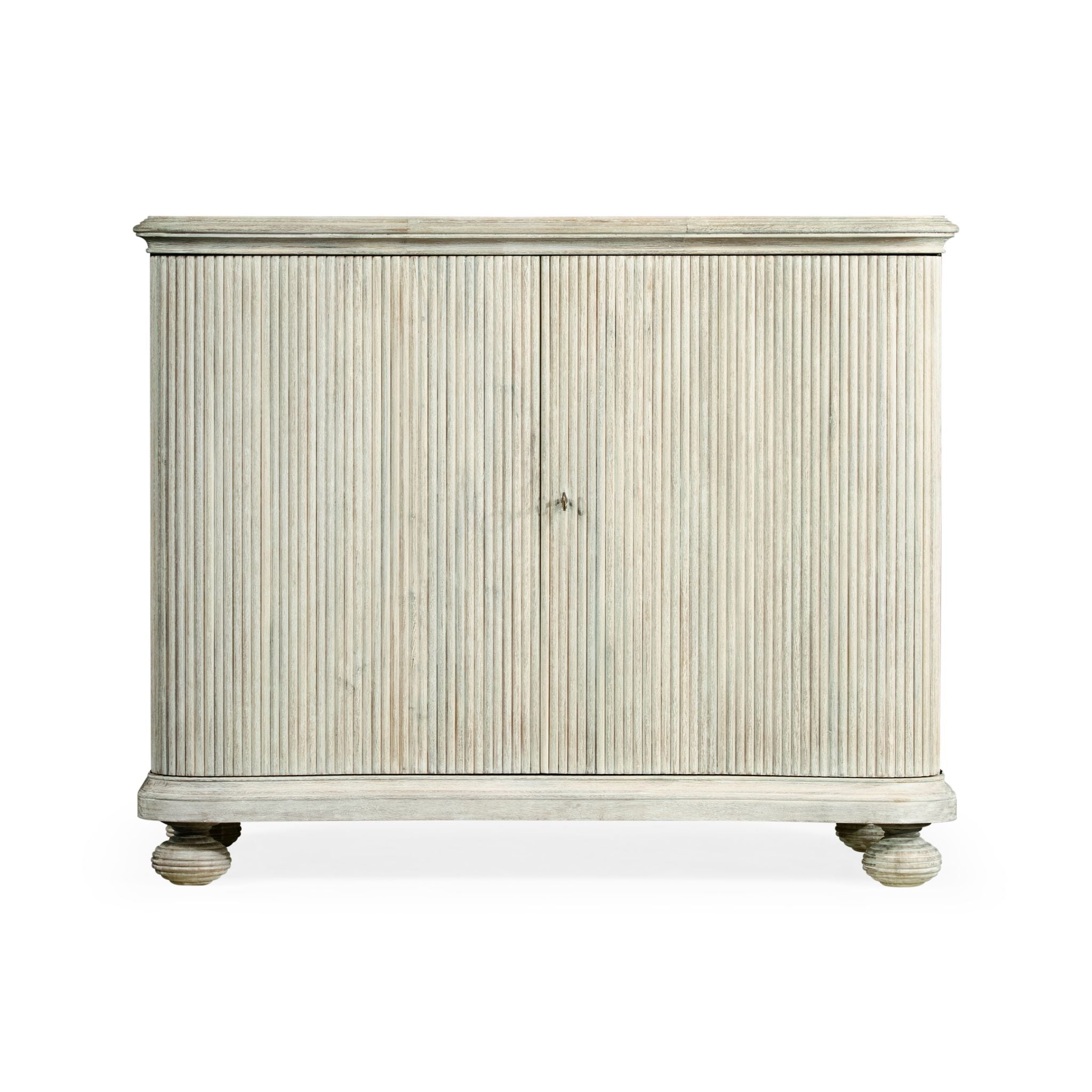 Jonathan Charles Belleville Washed Acacia Storage Cabinet