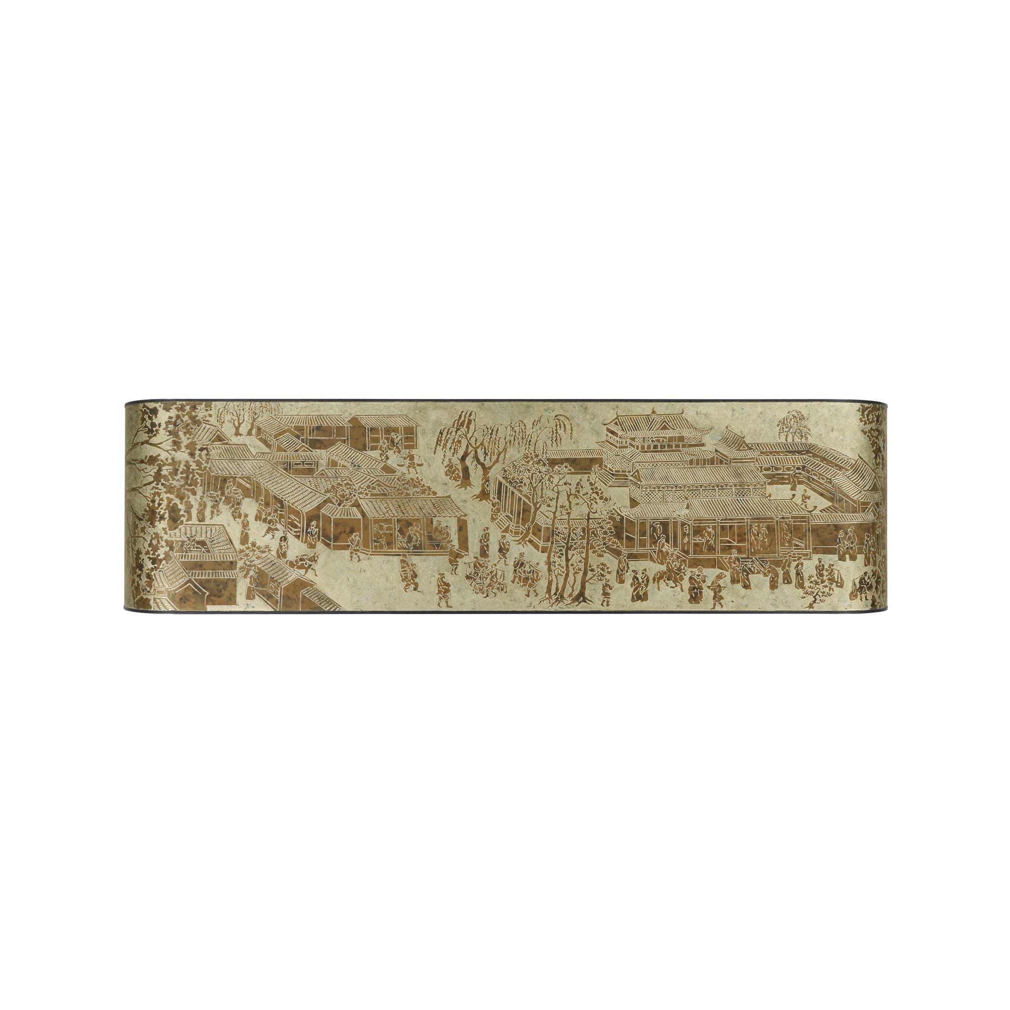 Jonathan Charles Fusion Curved Chinoiseries Console