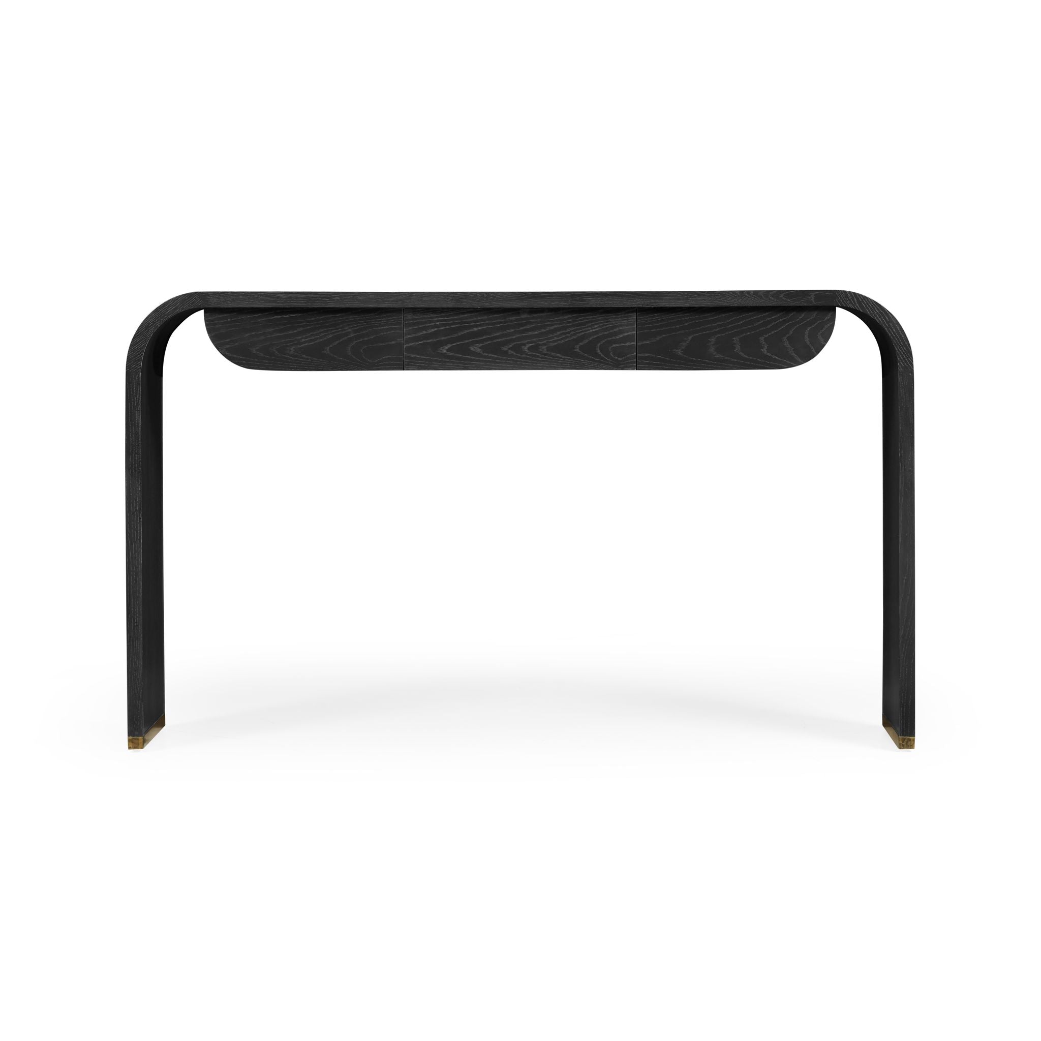 Jonathan Charles Fusion Curved Chinoiseries Console