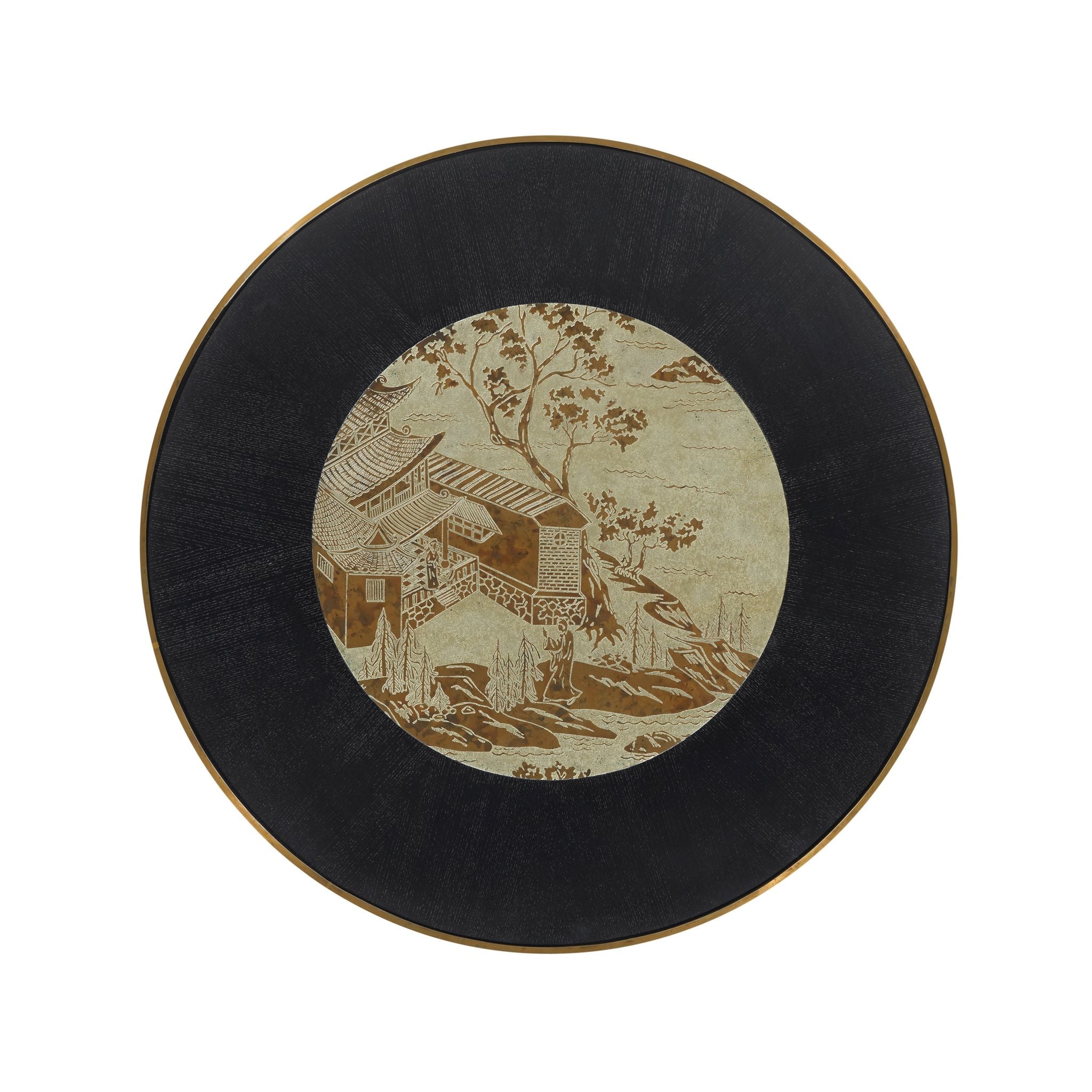 Jonathan Charles Fusion Chinoiseries Center Table