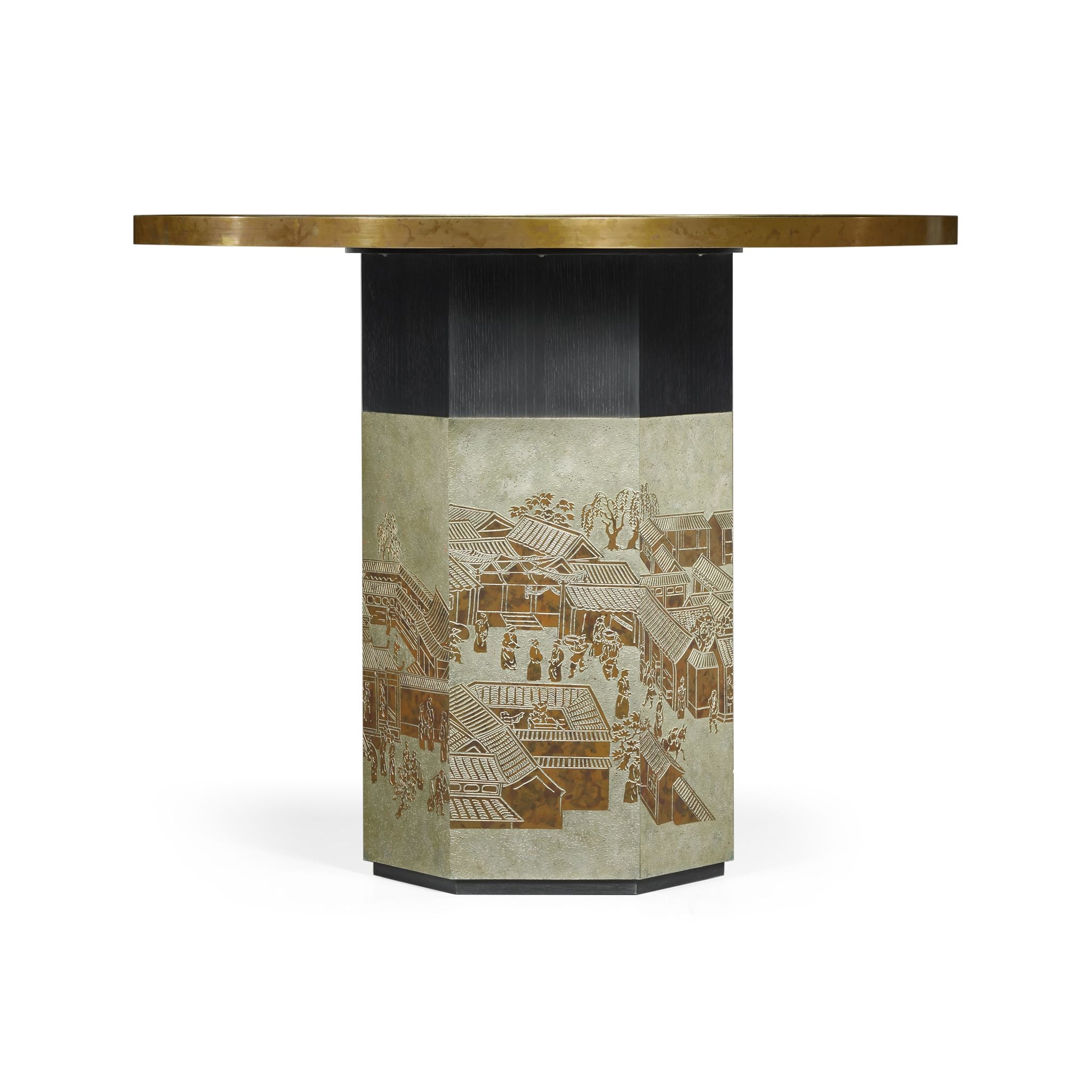 Jonathan Charles Fusion Chinoiseries Center Table
