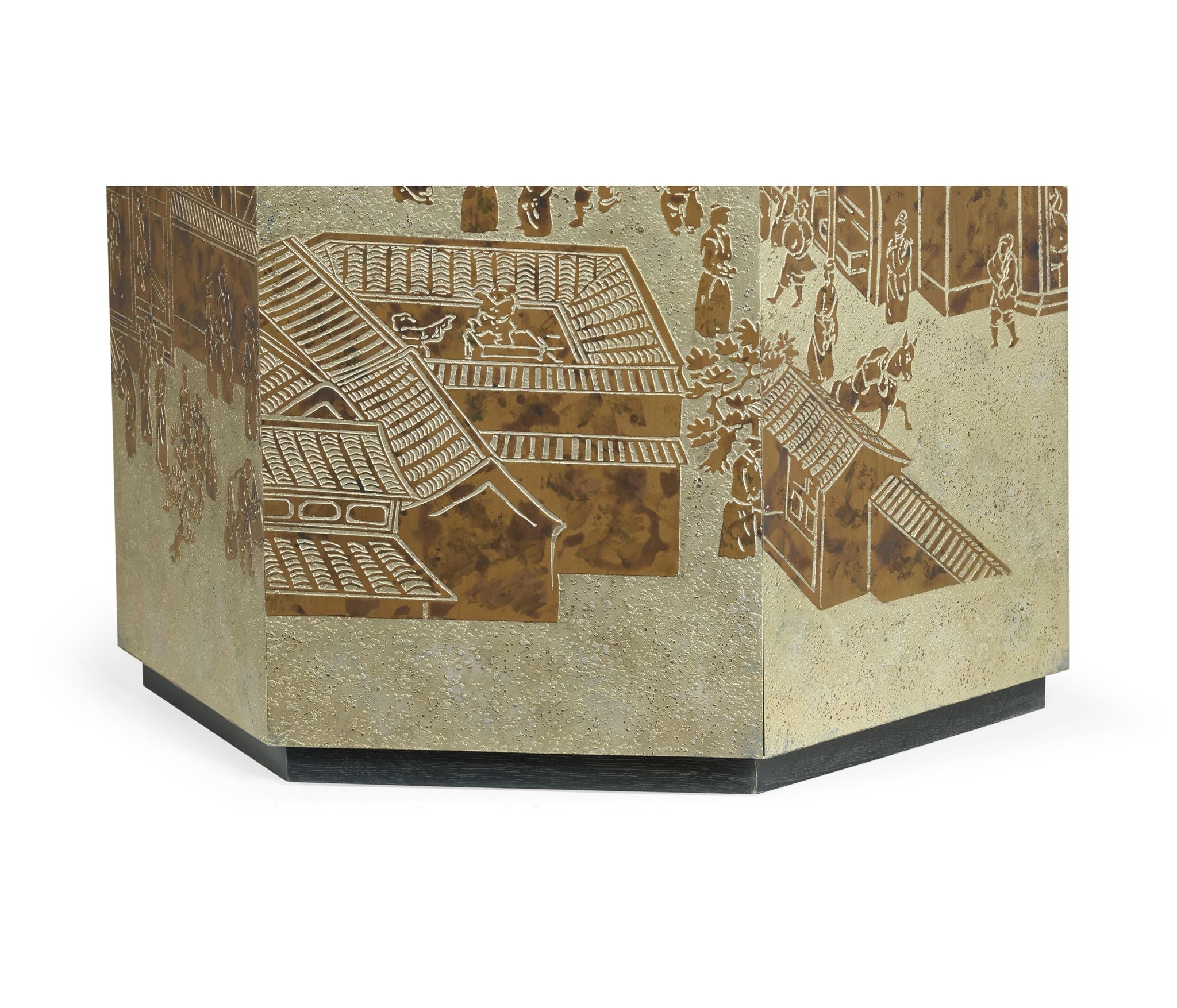 Jonathan Charles Fusion Chinoiseries Center Table