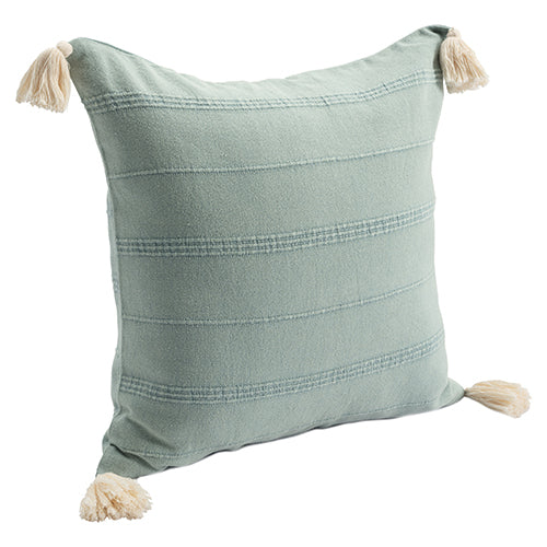 LR Home Silas Pillow — Aqua / Green