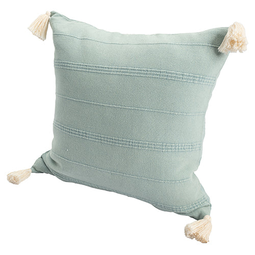 LR Home Silas Pillow — Aqua / Green