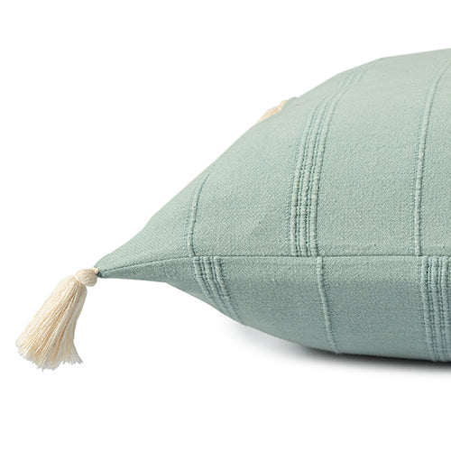 LR Home Silas Pillow — Aqua / Green