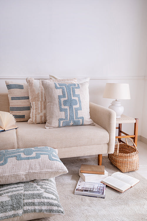 LR Home Stacy Garcia Pillow — Ocean Blue
