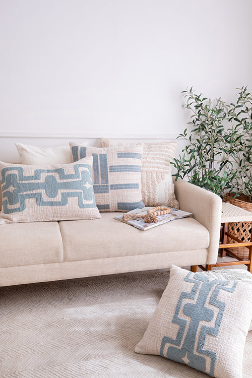 LR Home Stacy Garcia Pillow — Ocean Blue
