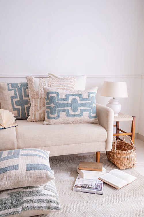 LR Home Stacy Garcia Pillow — Ocean Blue