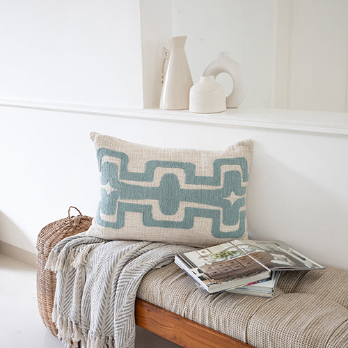 LR Home Stacy Garcia Pillow — Ocean Blue