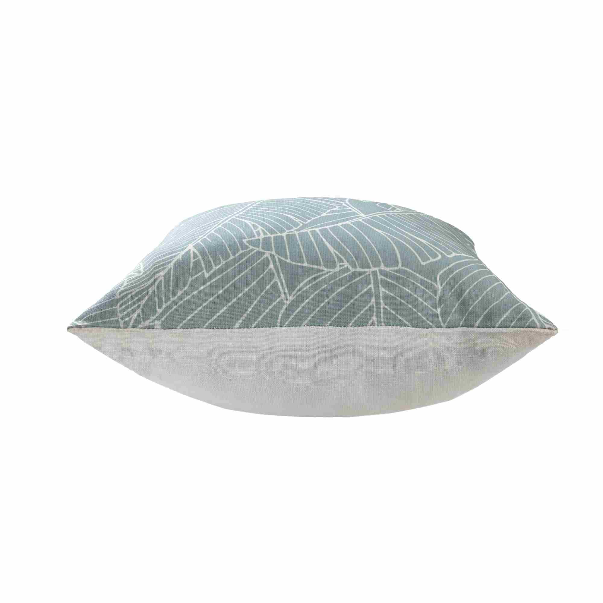 LR Home Coastal Palm Pillow — Surf Spray
