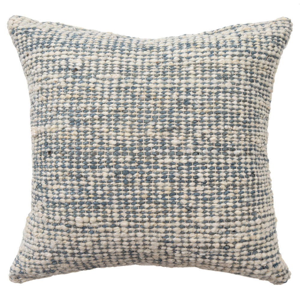 LR Home Savanna Pillow — Ivory Blue