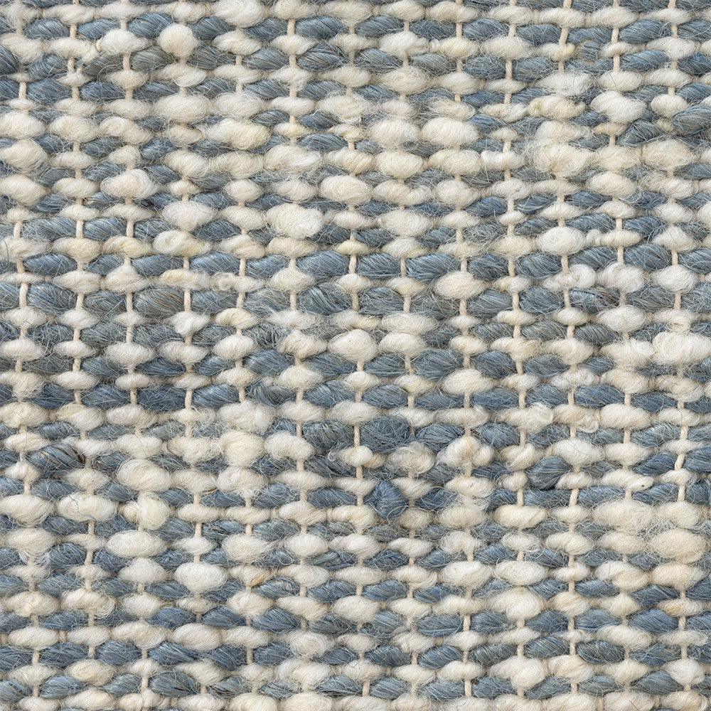 LR Home Savanna Pillow — Ivory Blue