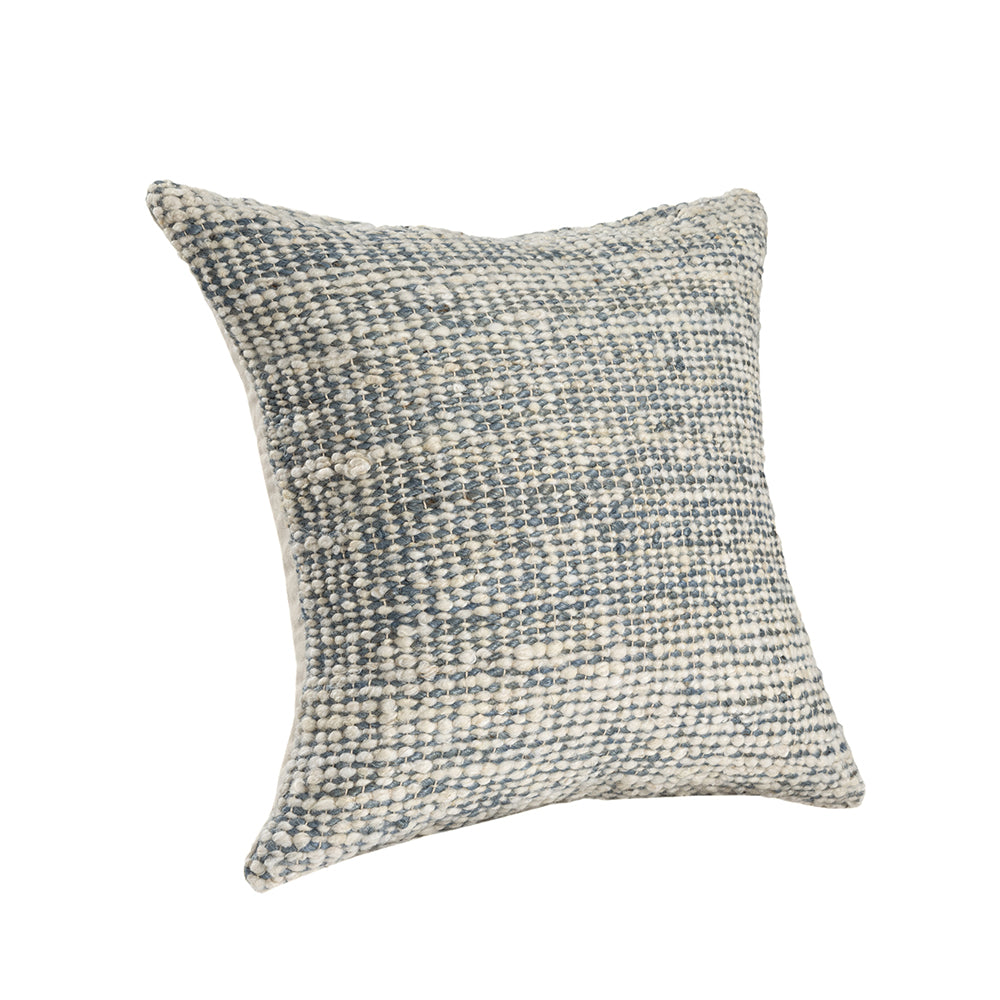 LR Home Savanna Pillow — Ivory Blue