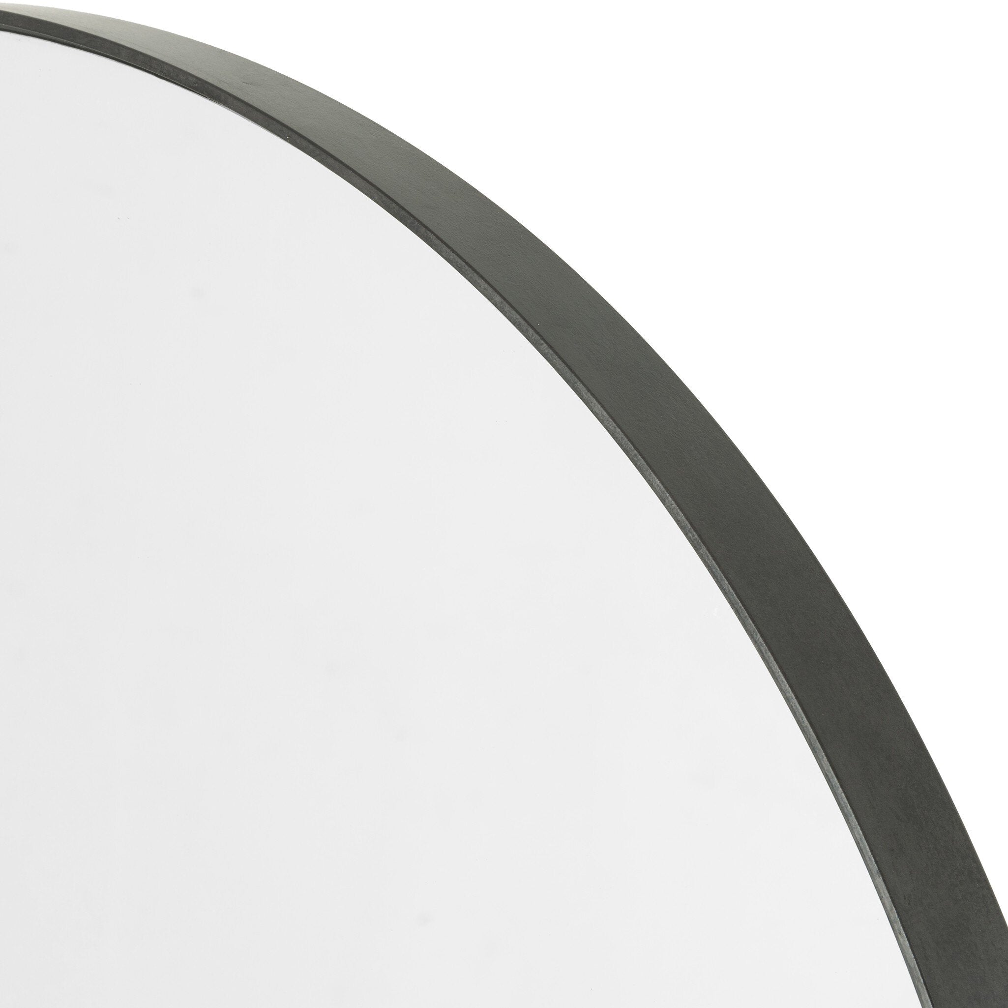 Four Hands Bellvue Round Mirror — Rustic Black-Mirror