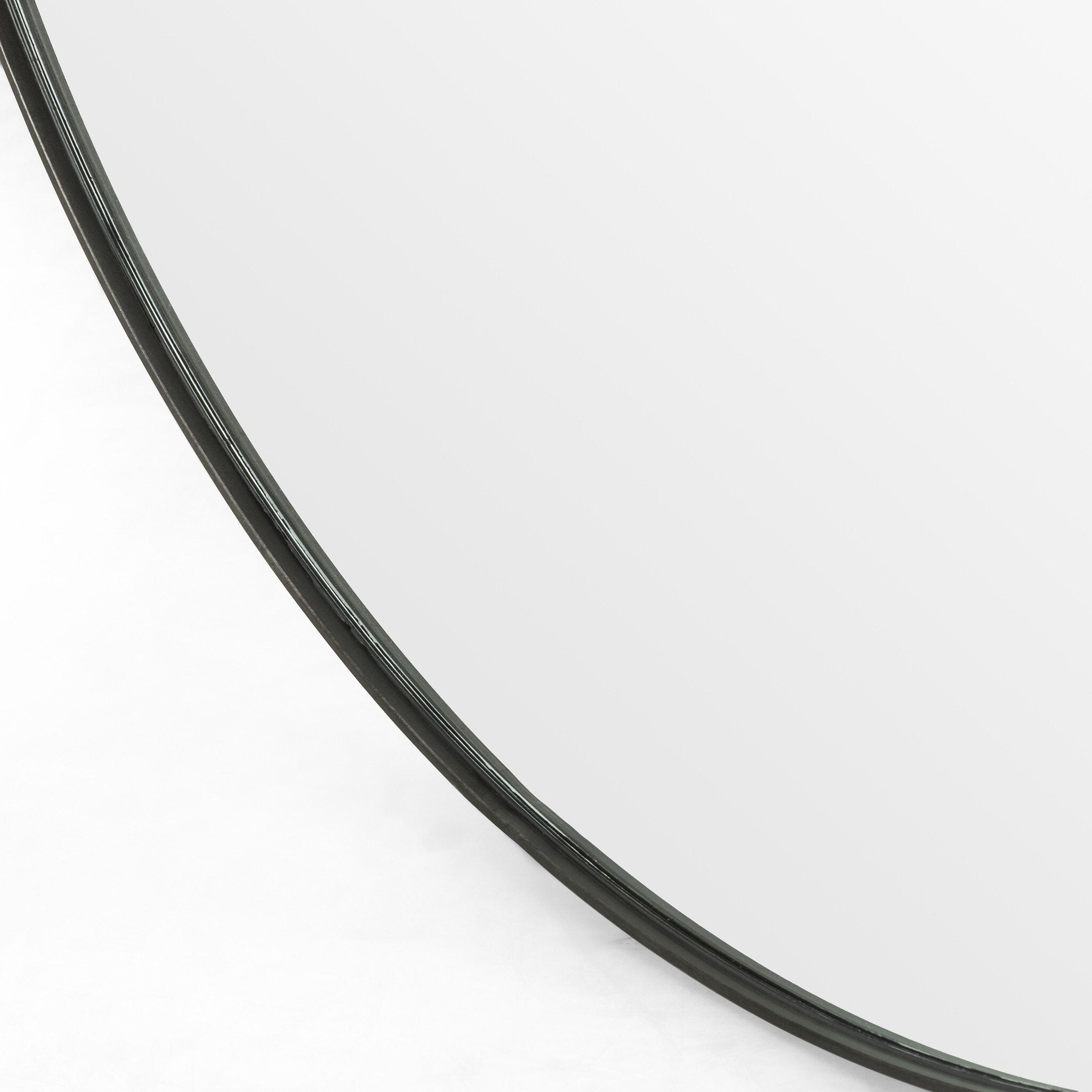 Four Hands Bellvue Round Mirror — Rustic Black-Mirror