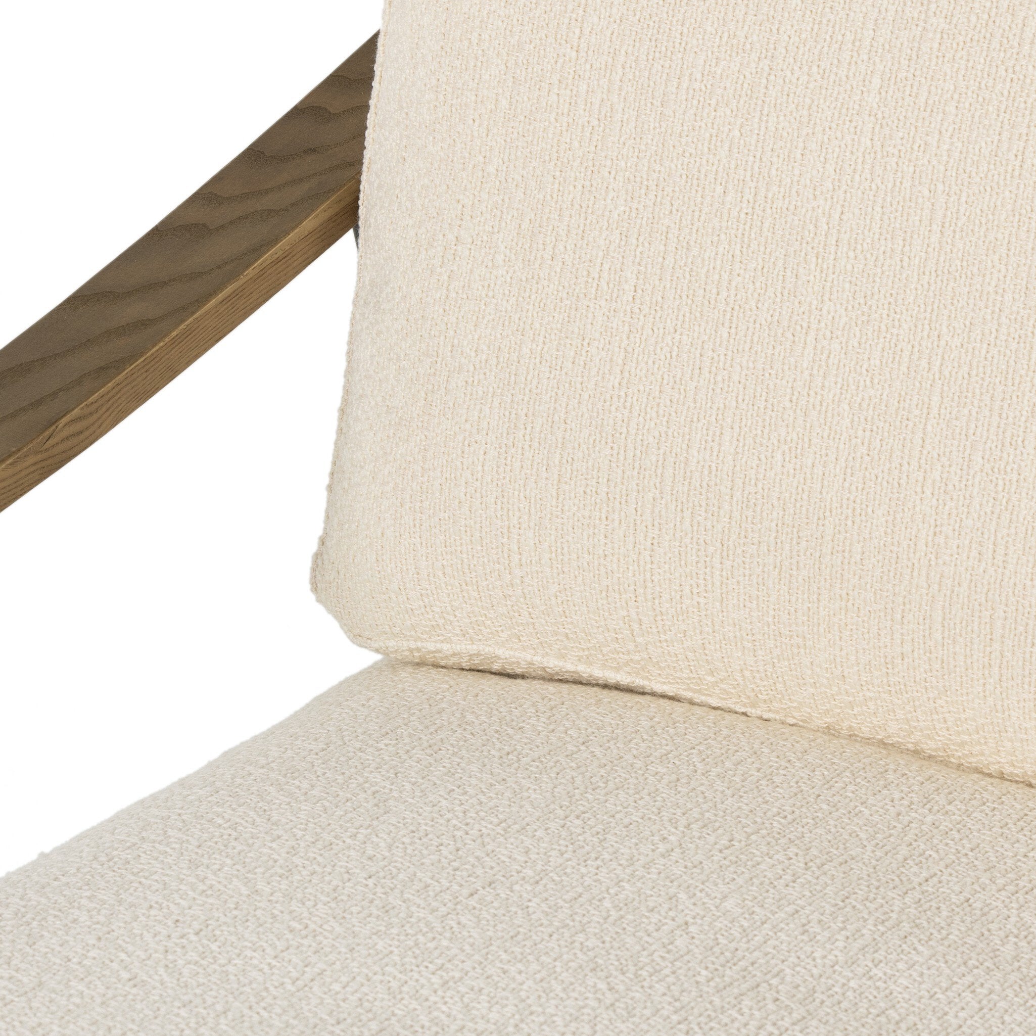Four Hands Kennedy Chair — Kerbey Ivory-Toasted Ash Solid-Gunmetal