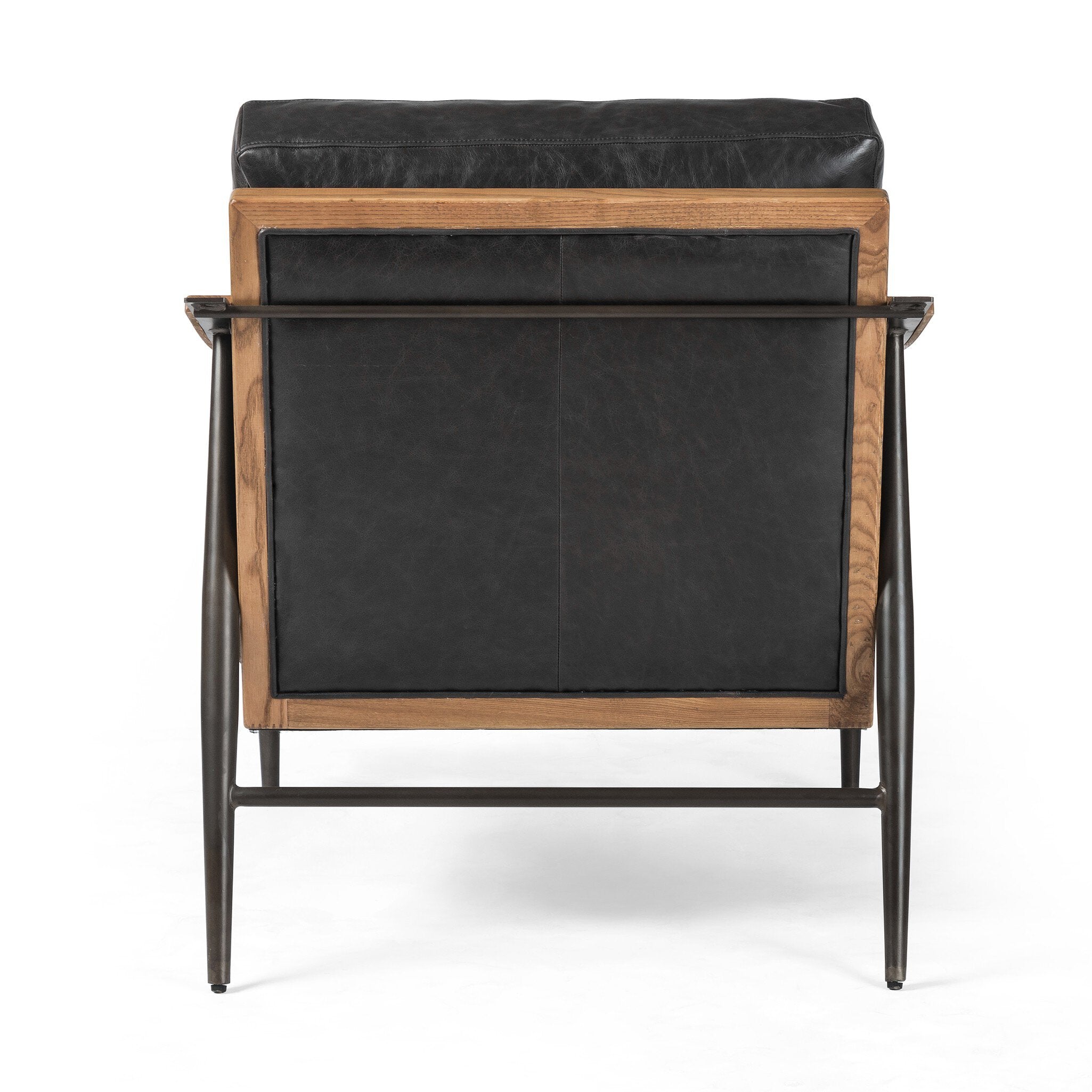 Four Hands Kennedy Chair — Sonoma Black-Toasted Ash Solid-Gunmetal