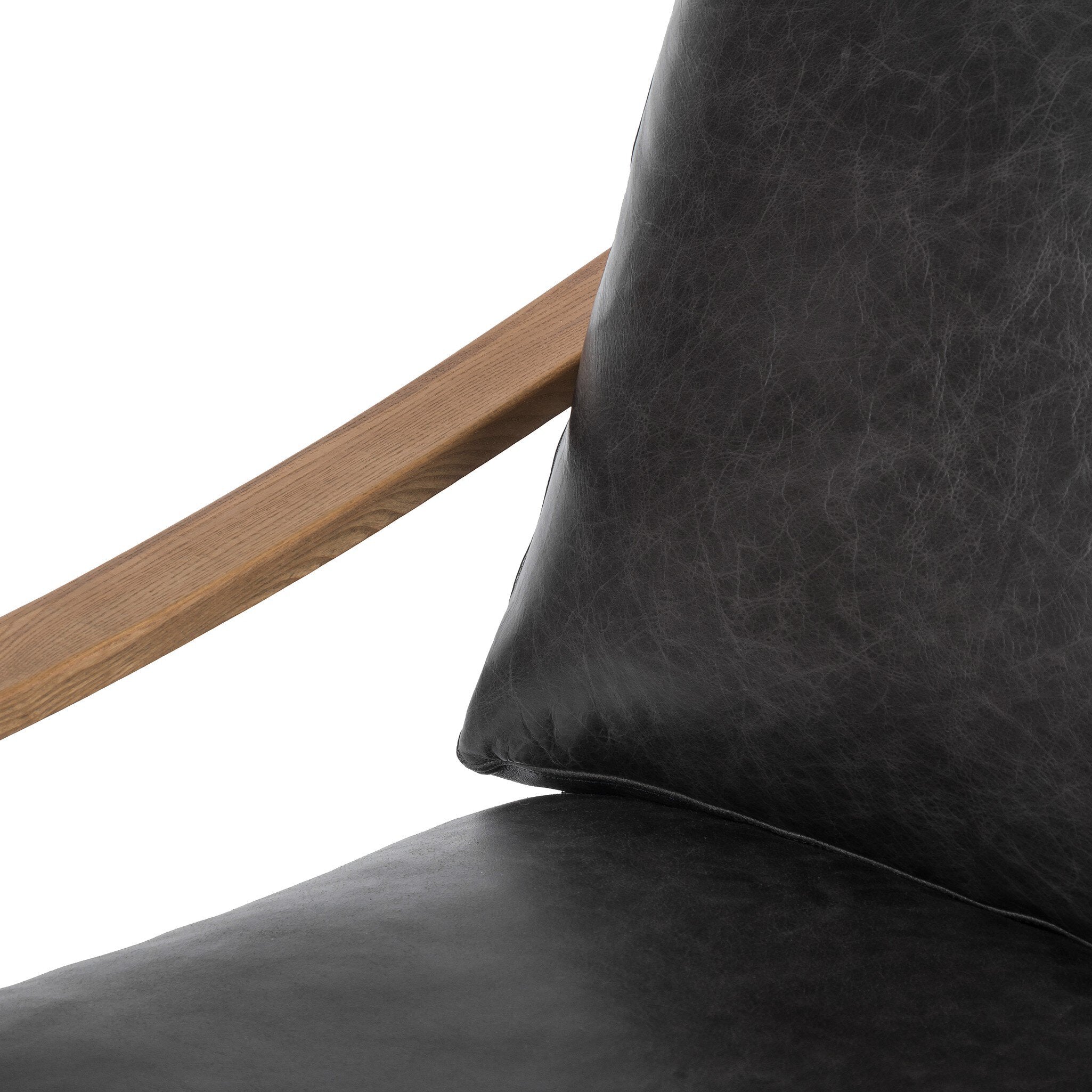 Four Hands Kennedy Chair — Sonoma Black-Toasted Ash Solid-Gunmetal