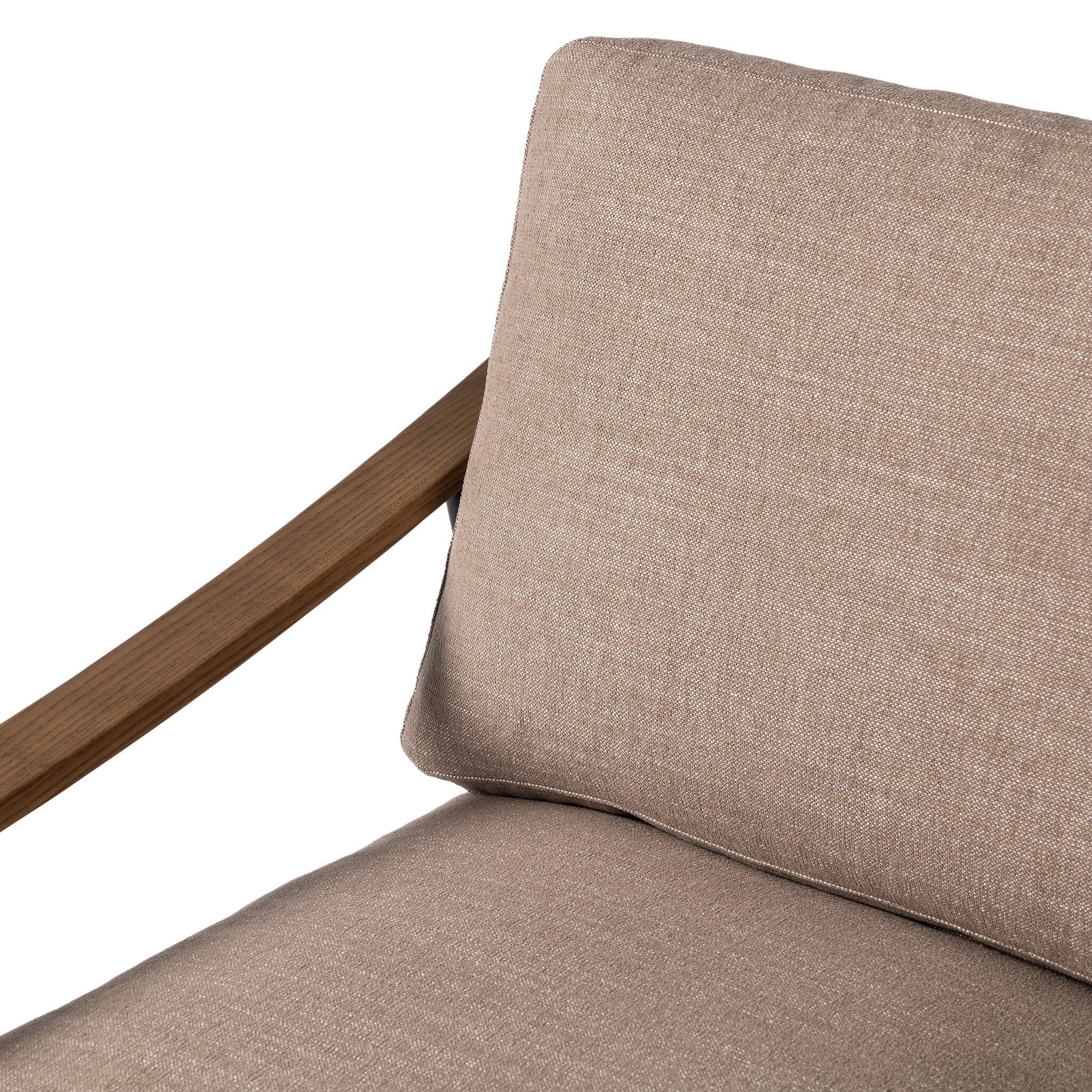 Four Hands Kennedy Chair — Crypton Nomad Taupe-Toasted Ash Solid-Gunmetal