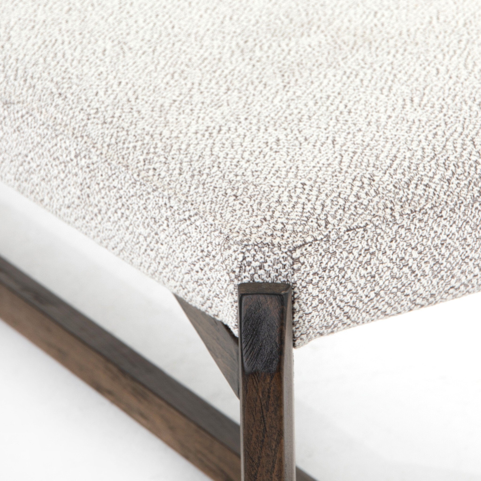 Four Hands Roscoe Bench — Brunswick Pebble-Vintage Sienna