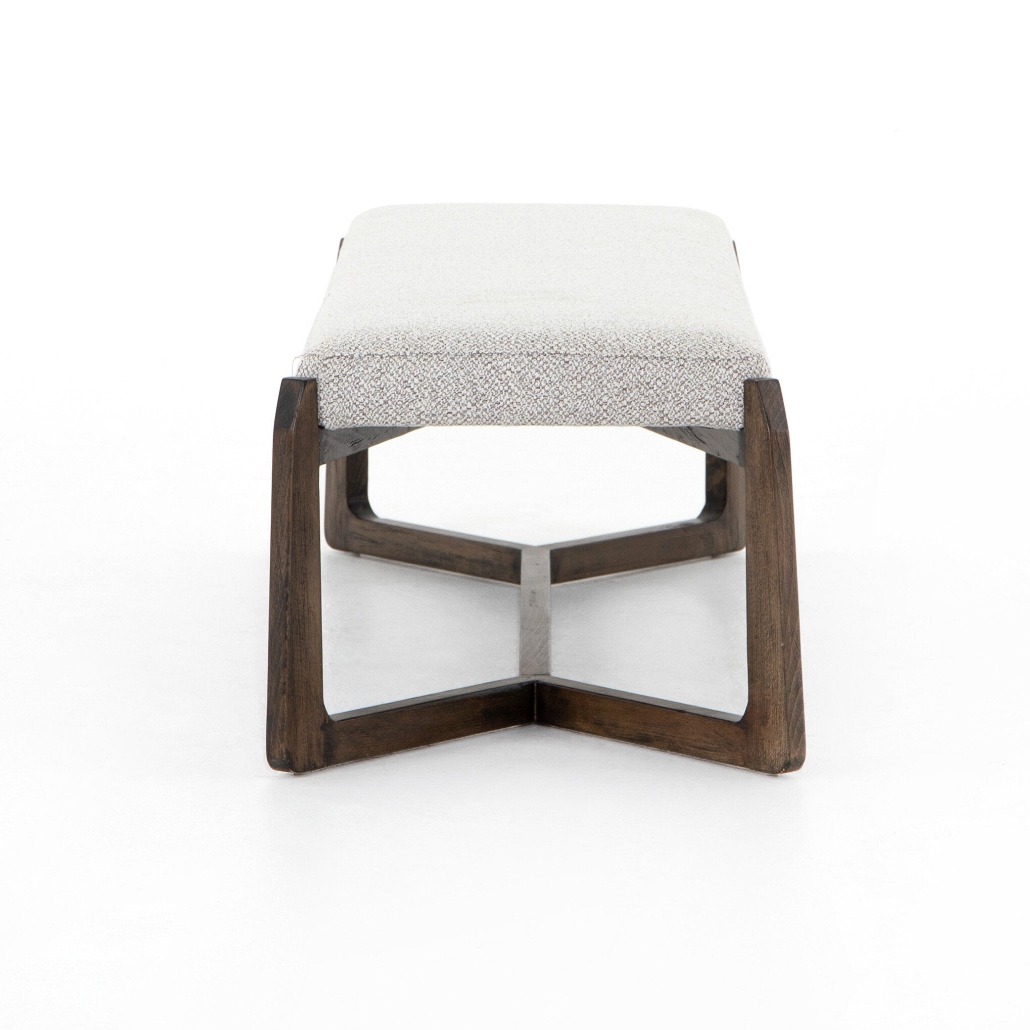Four Hands Roscoe Bench — Brunswick Pebble-Vintage Sienna
