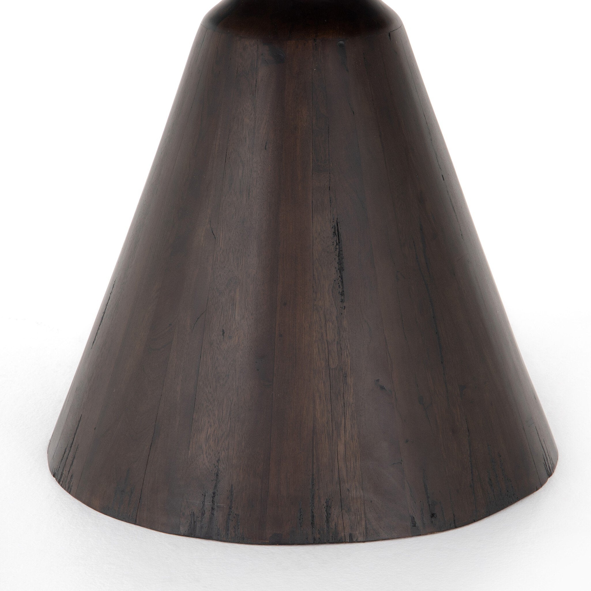Four Hands Bronx Dining Table — Light Brushed Parawood-Dark Brown