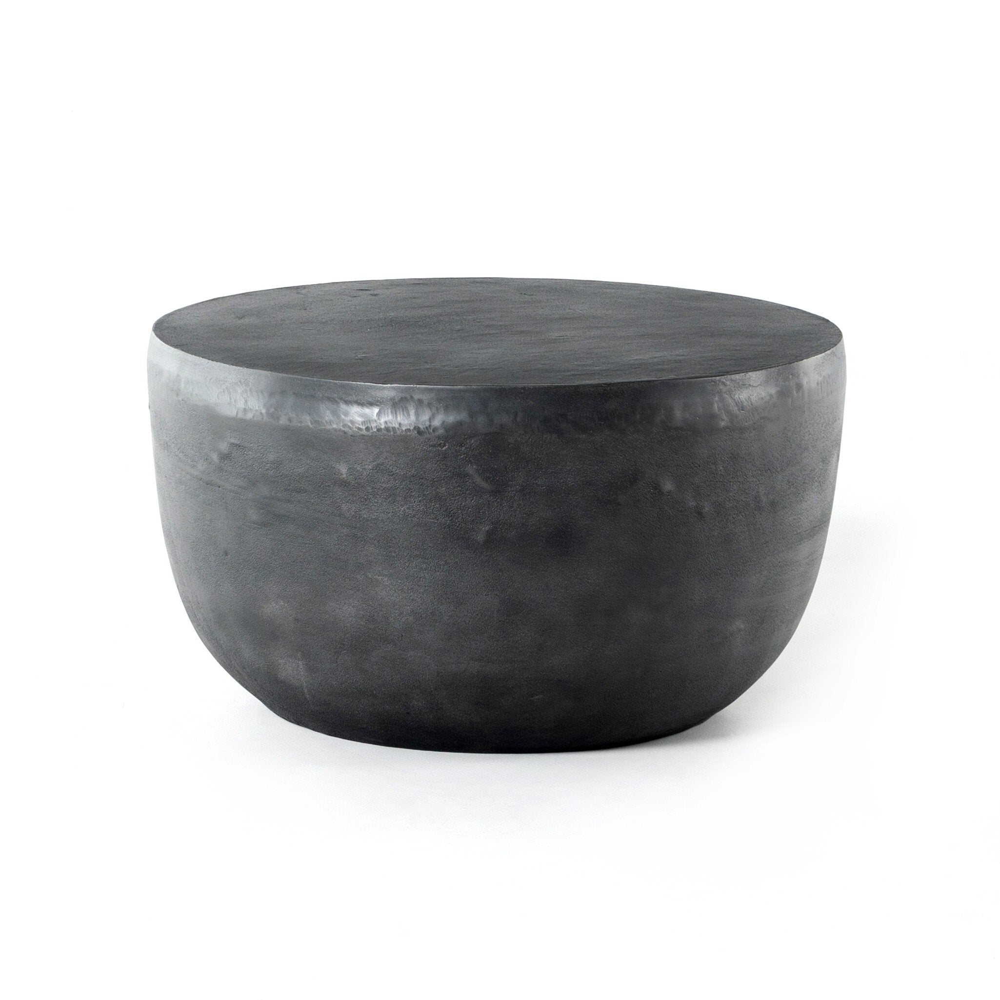 Four Hands Basil Outdoor End Table — Aged Grey