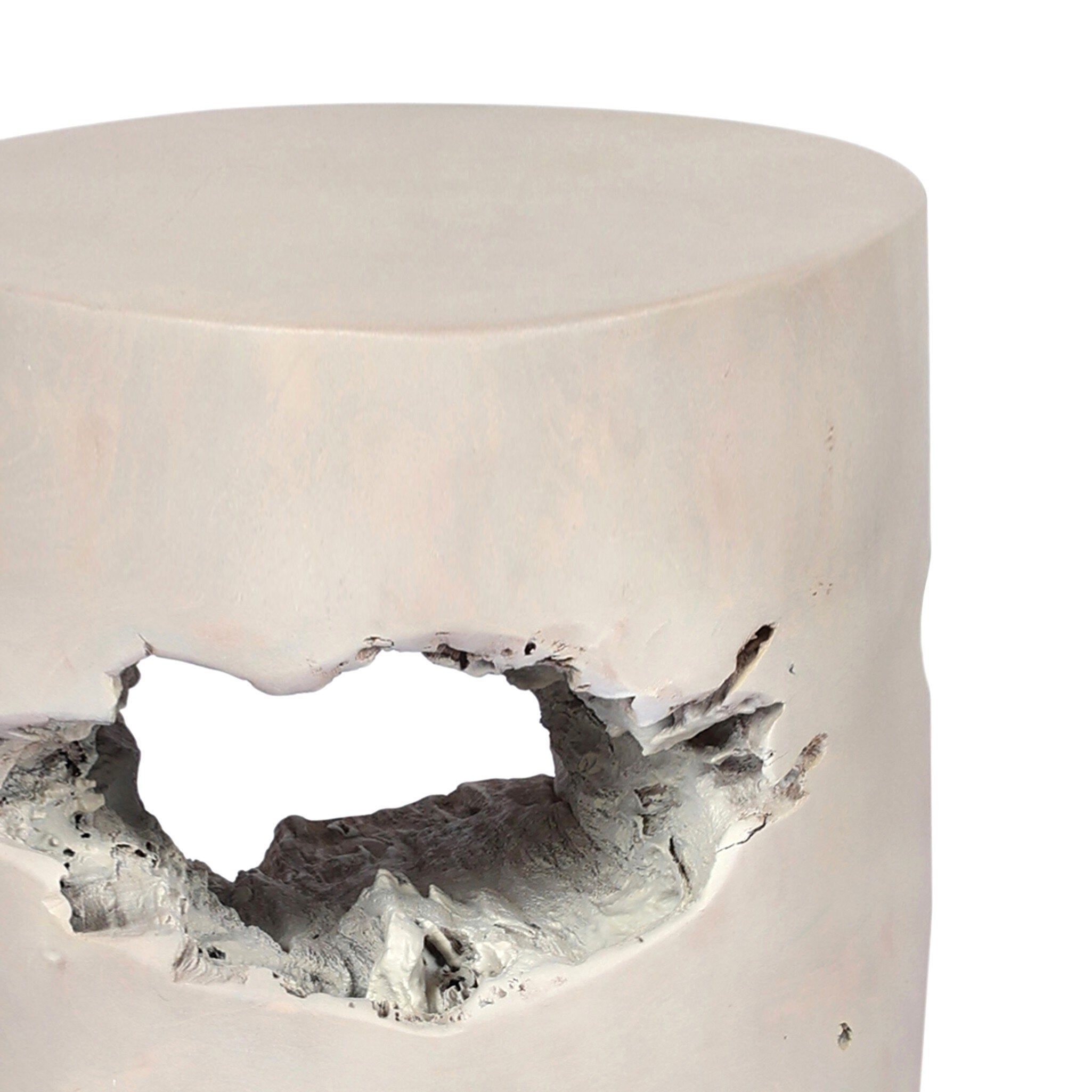 Four Hands Teak Stool — Ivory Teak Root