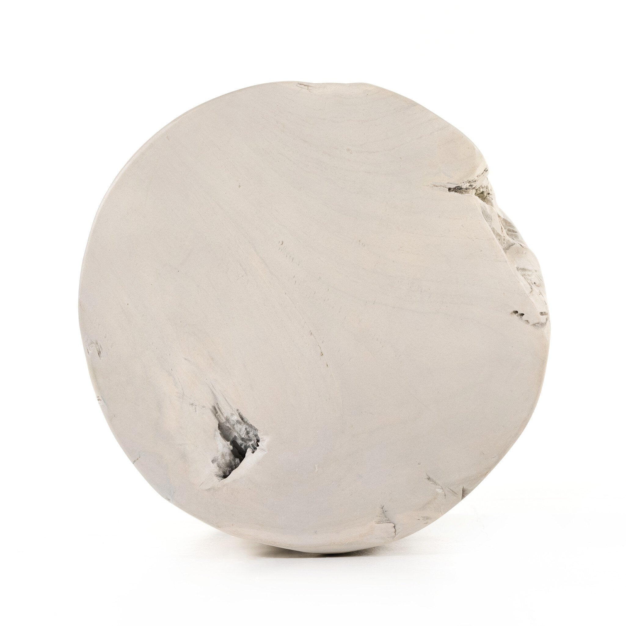 Four Hands Teak Stool — Ivory Teak Root