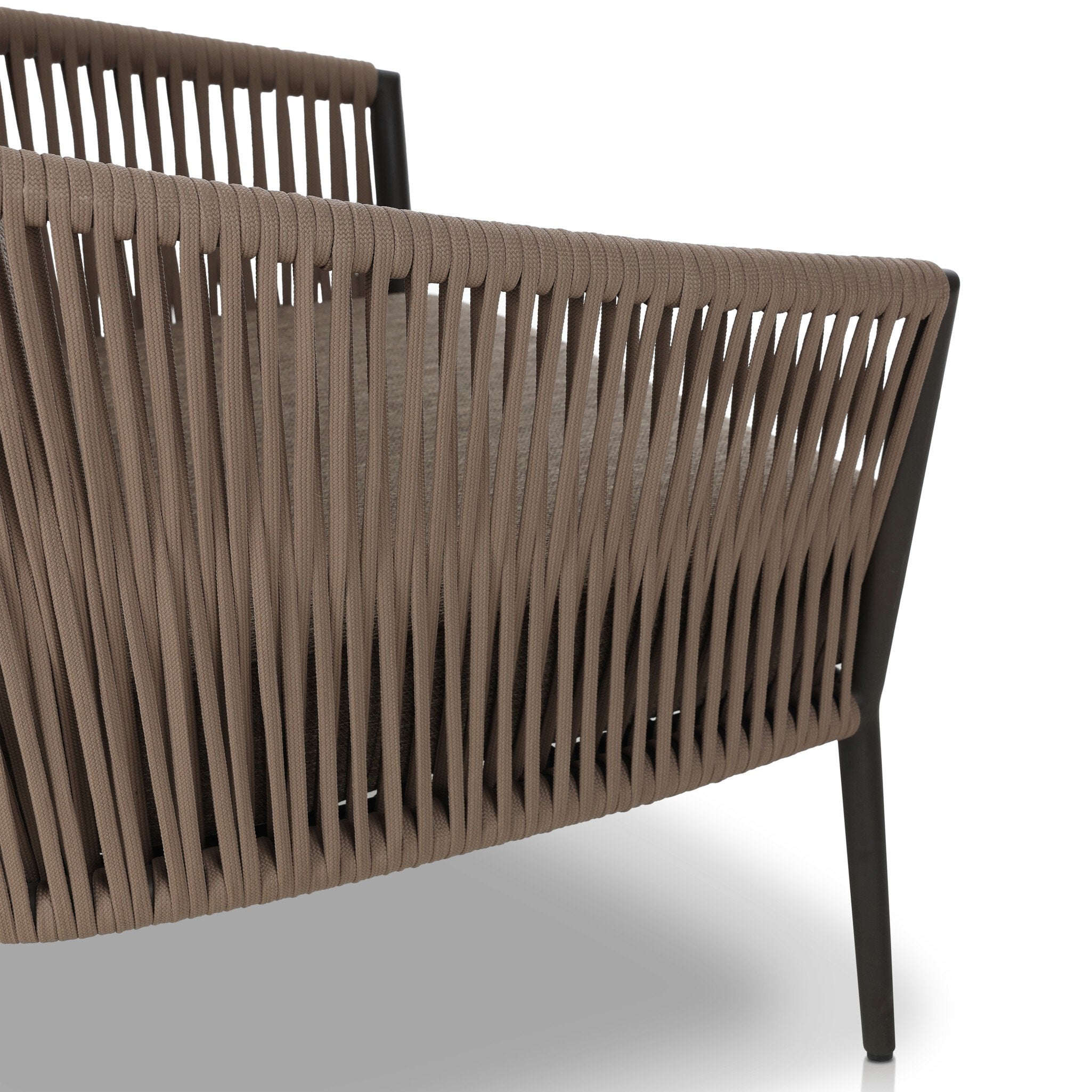 Four Hands Porto Outdoor Chair — Ellor Brown-Bronze-Khaki Rope