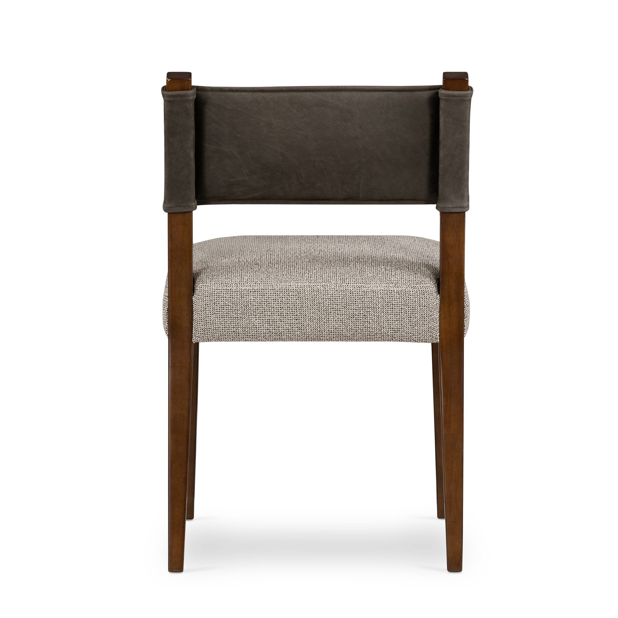 Four Hands Ferris Dining Chair — Nubuck Charcoal-Tulsa Ink-Antique Sable