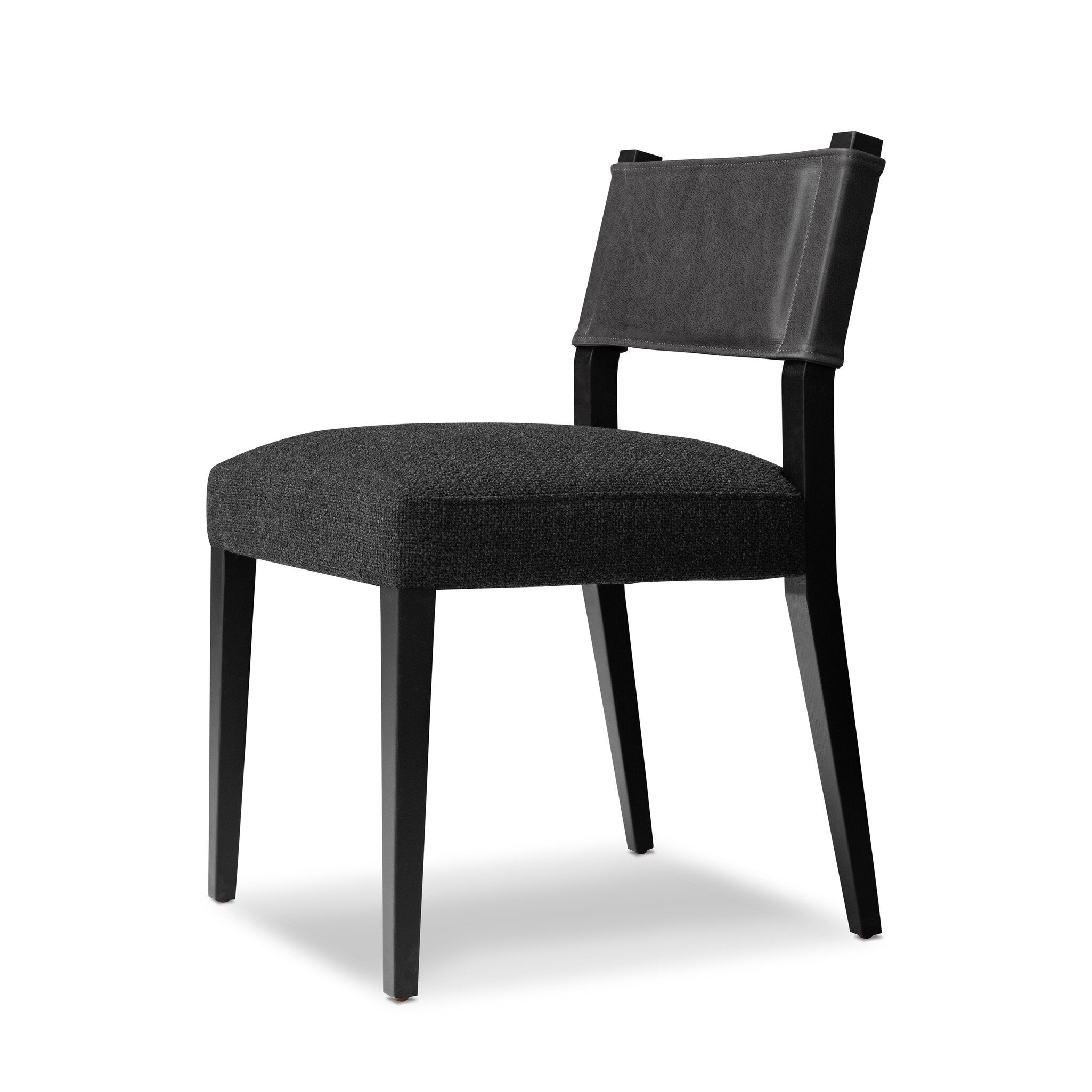 Four Hands Ferris Dining Chair — Palermo Black-Gibson Black-Black Ash