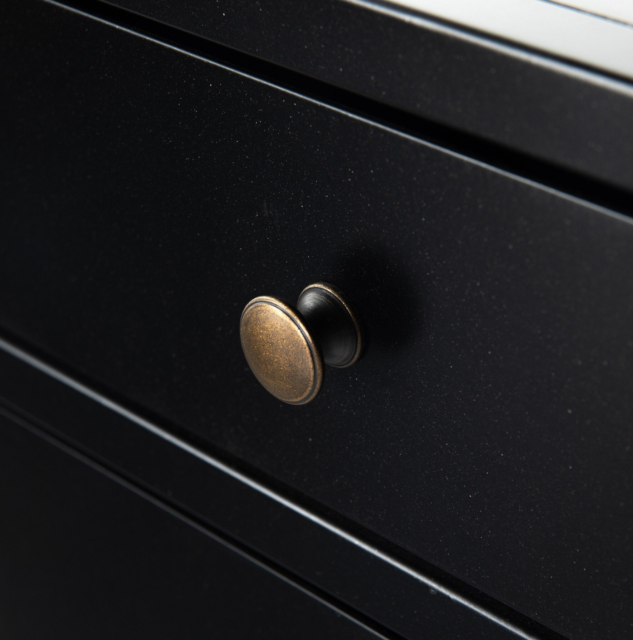 Four Hands Belmont Storage Nightstand — Black-Weathered Bronze