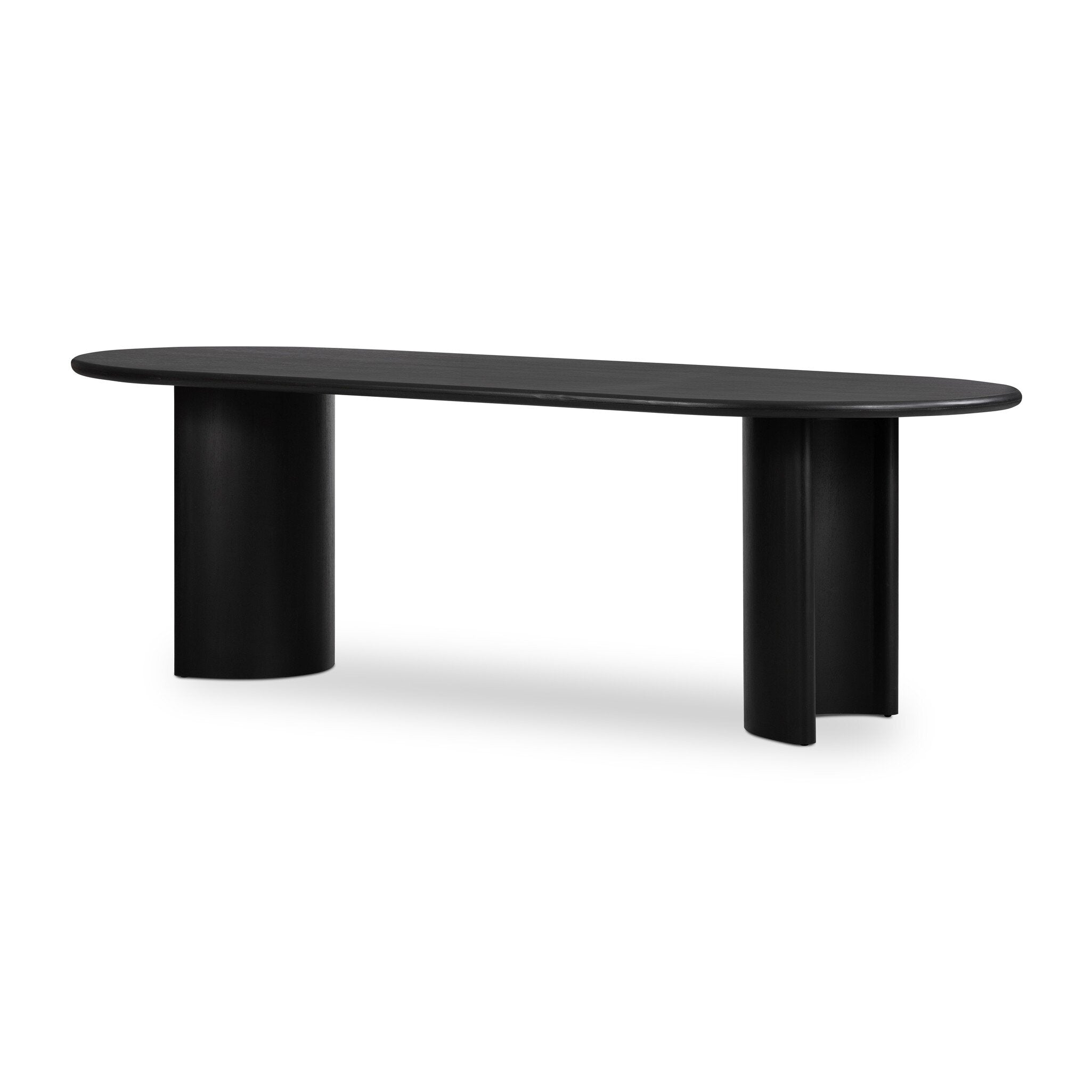 Four Hands Paden Dining Table — Aged Black Acacia-Aged Black Acacia Solid