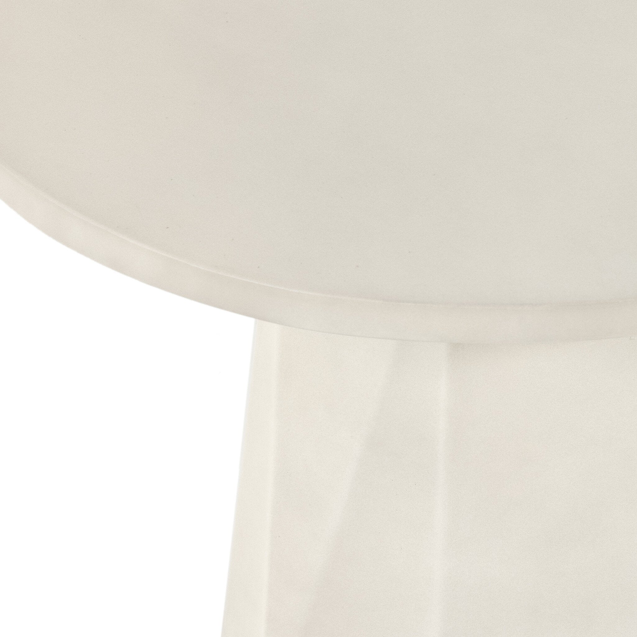 Four Hands Bowman Outdoor End Table — White Concrete