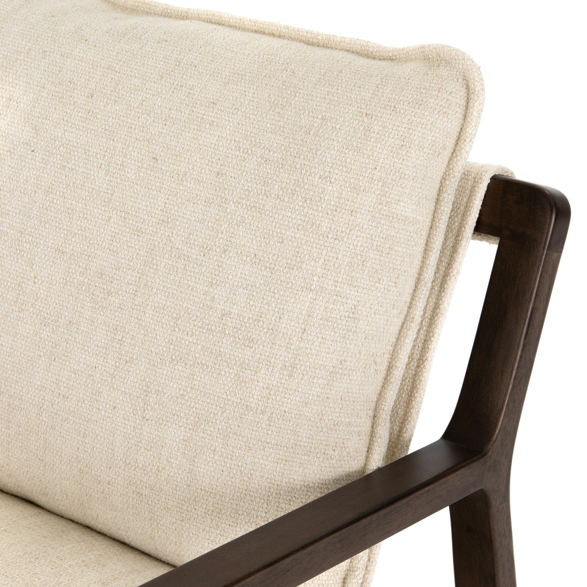 Four Hands Ace Chair — Thames Cream-Burnt Parawood