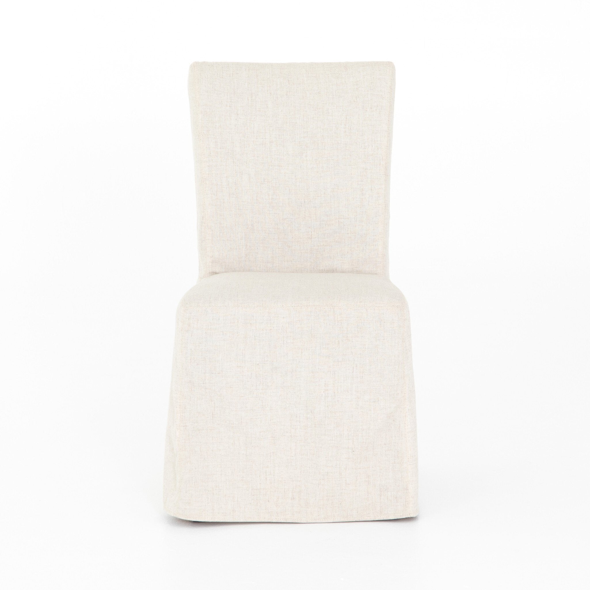 Four Hands Vista Slipcovered Dining Chair — Savile Flax-Coffee Bean